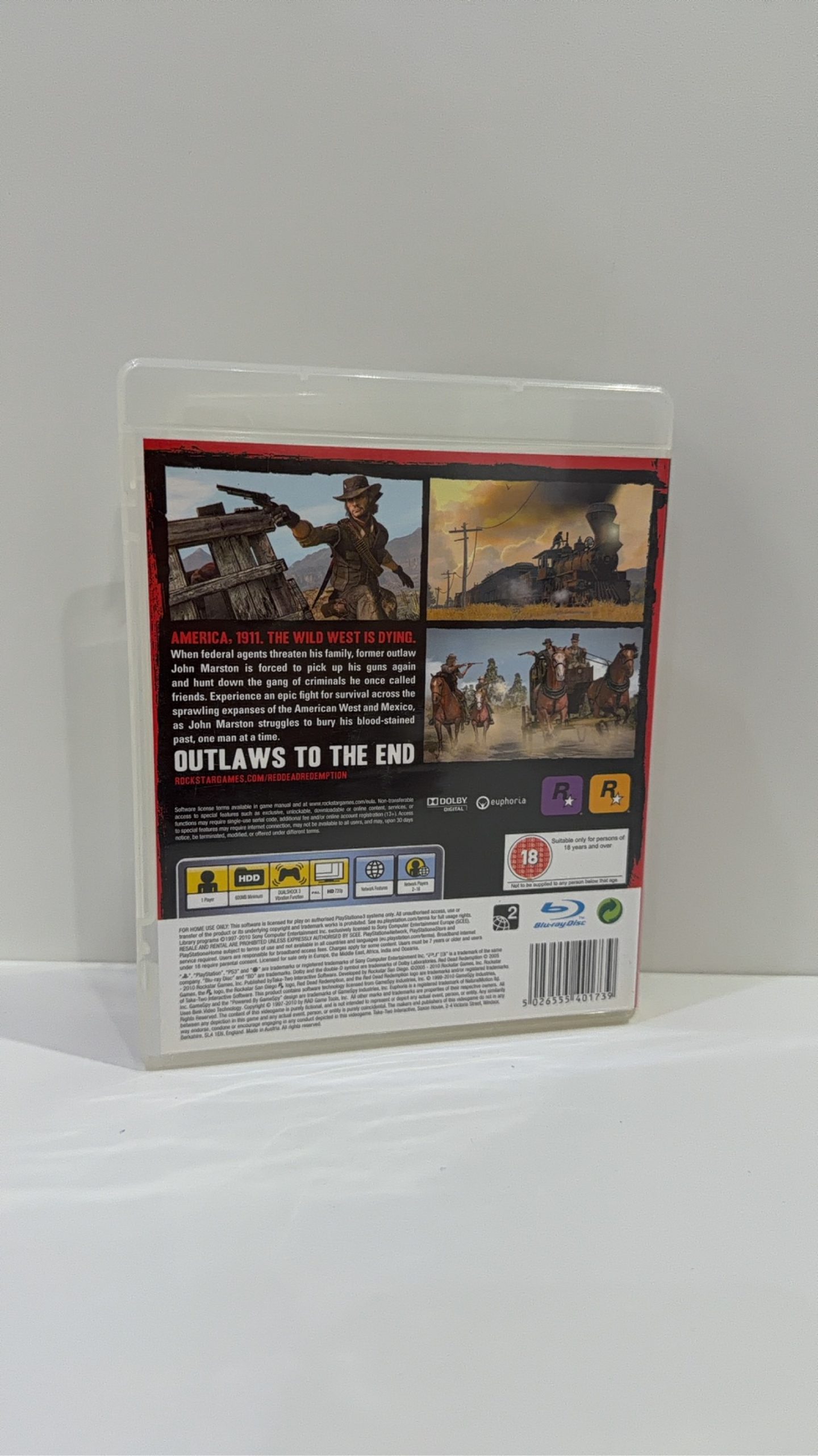 Red Dead Redemption Sony PlayStation 3 PS3 With Manual Map PAL UK image 4