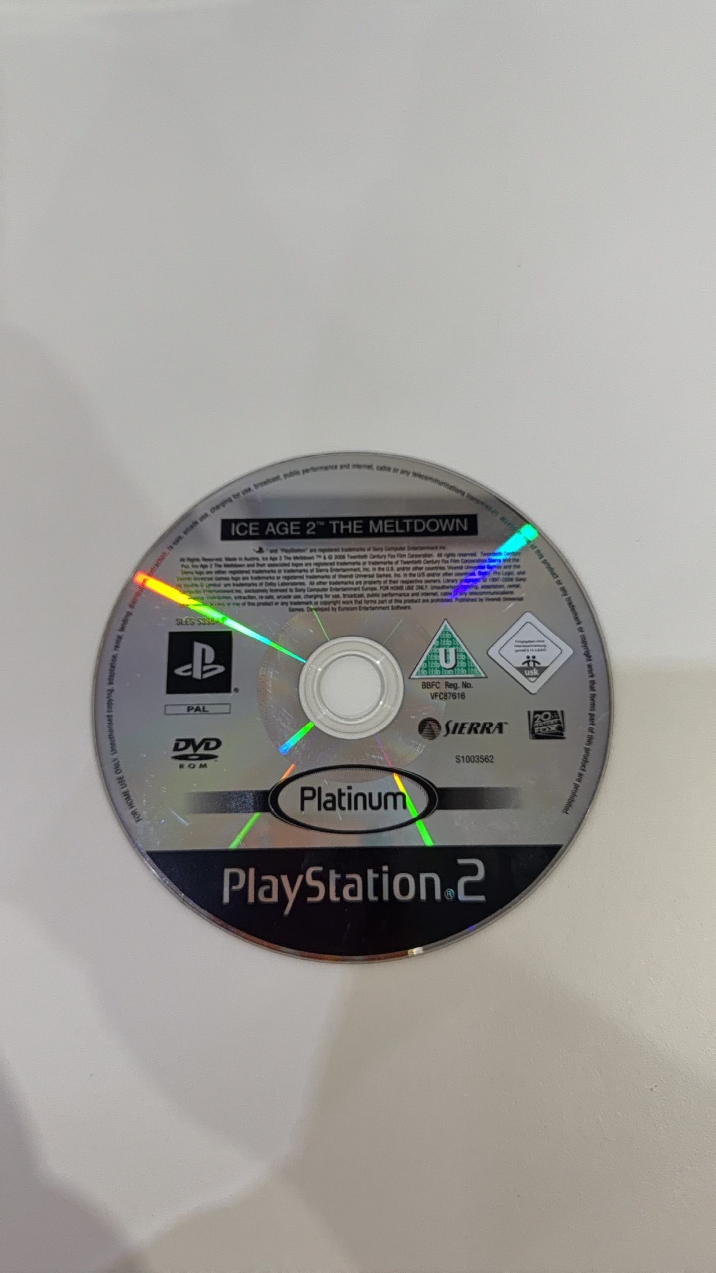 Ice Age 2 The Meltdown Sony PlayStation 2 PS2 Platinum Edition No Manual PAL UK image 2