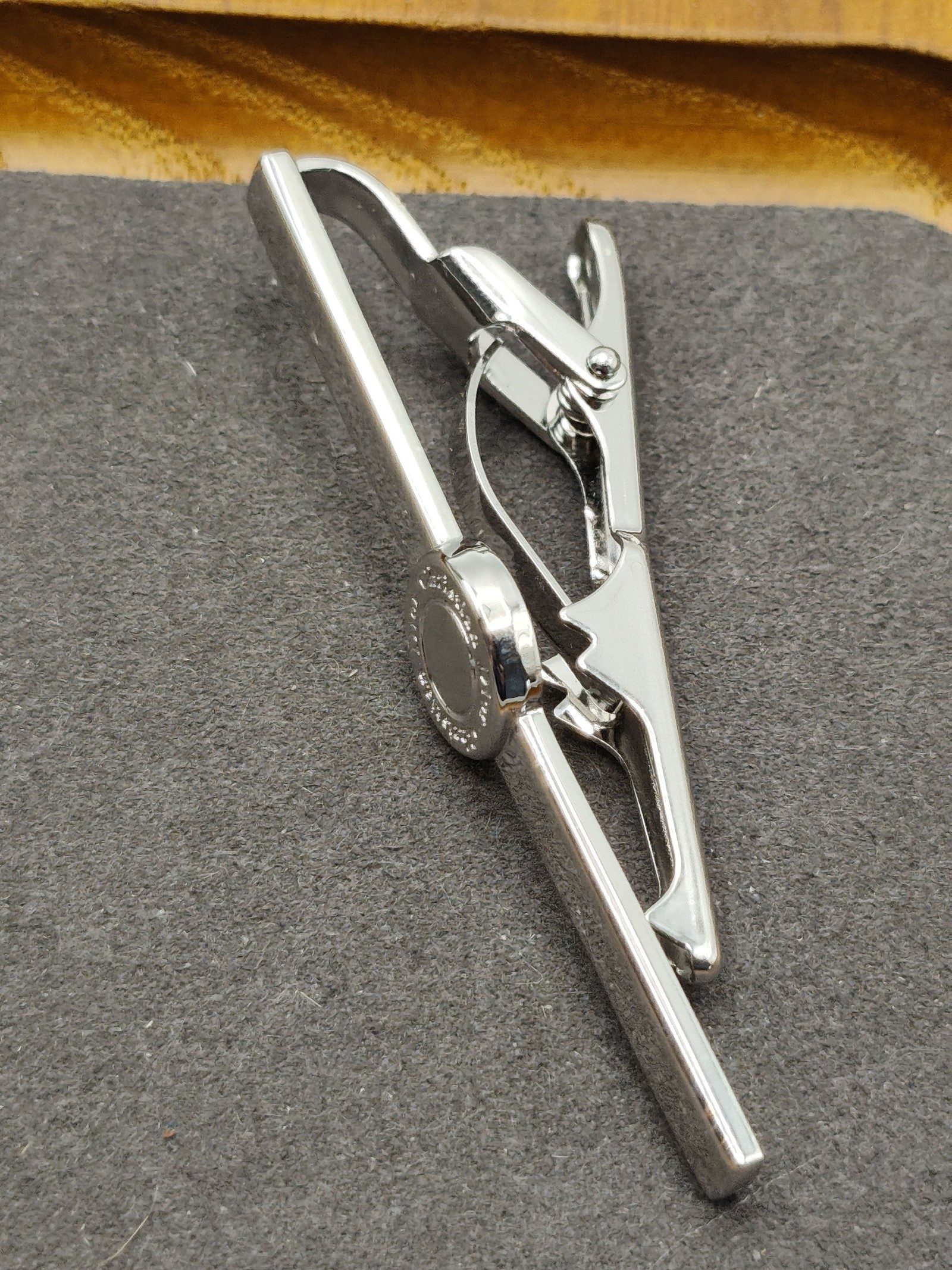 Christian Dior Silver tone Tie Clip with Box Other image 10