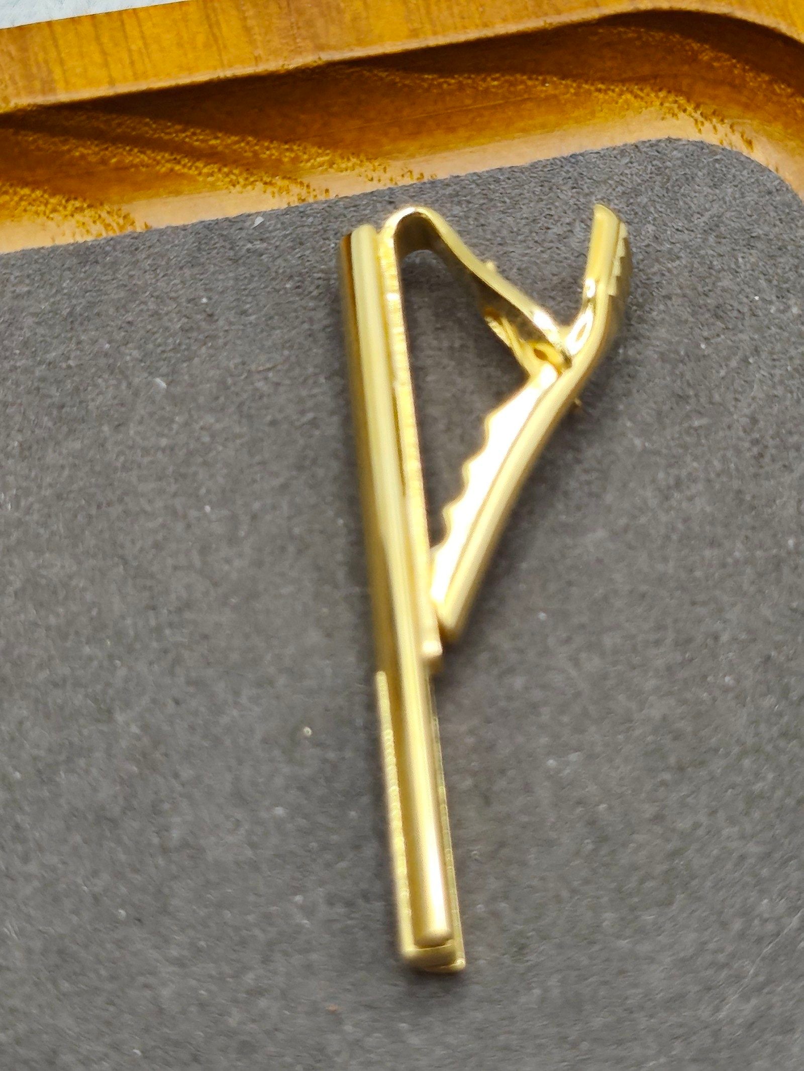 Givenchy Men Gold & Silver Tone Tie Clip with Box Other image 9
