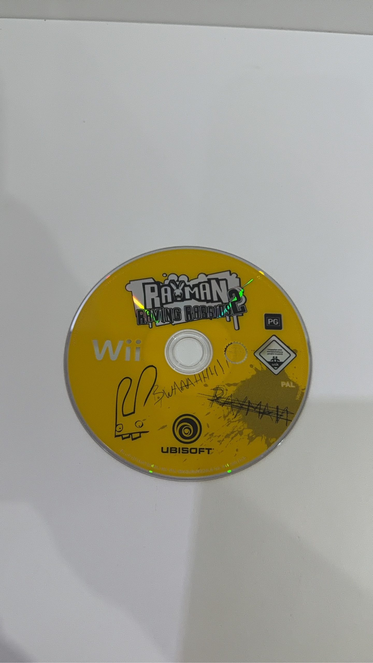 Rayman Raving Rabbids 2 Nintendo Wii Disc Only PAL UK Tested Working