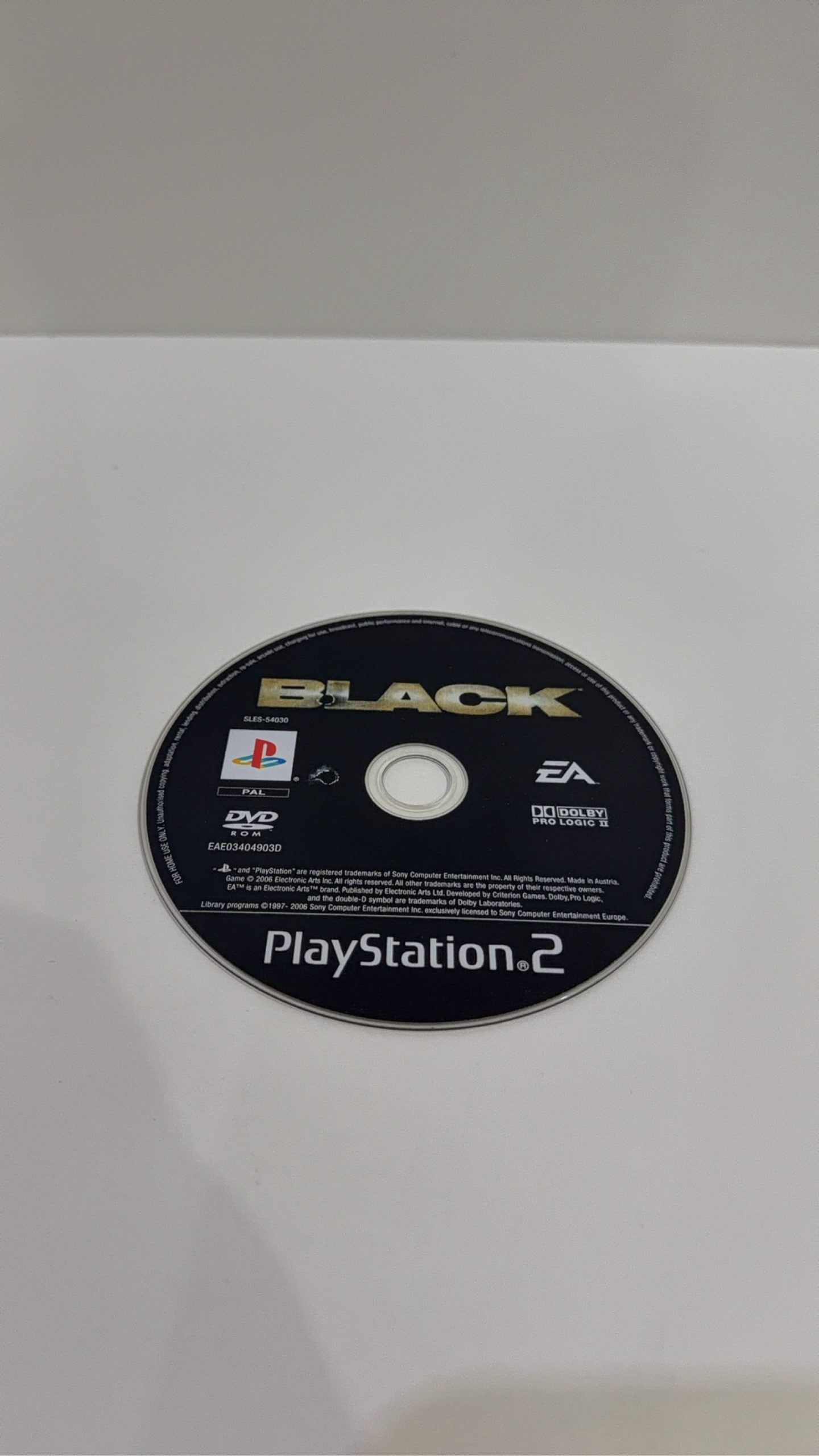 BLACK Sony PlayStation 2 PS2 Disc Only PAL UK Tested Working image 2