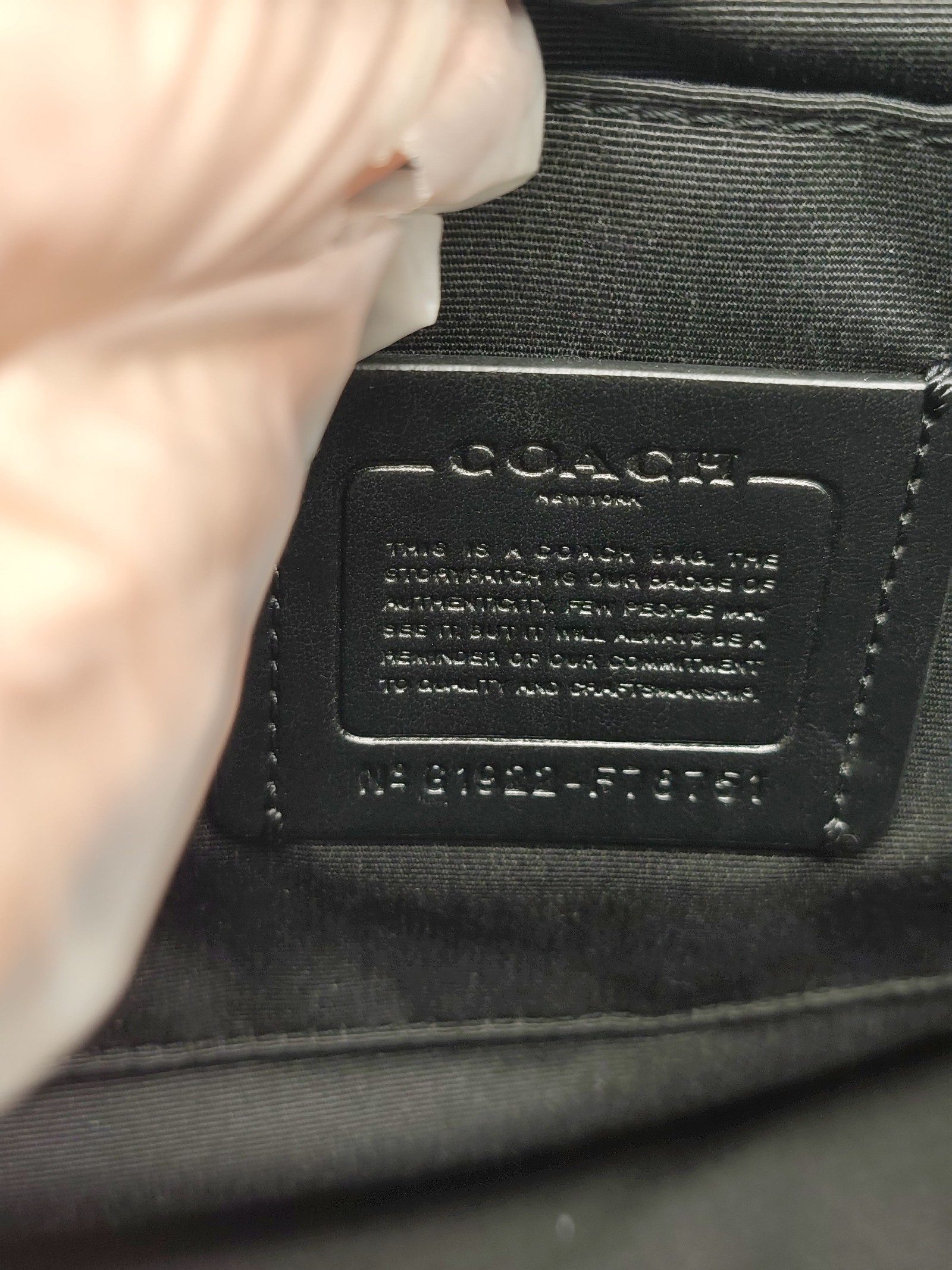 Coach Women's Black Signature Leather Satchel Tote Handbag image 10