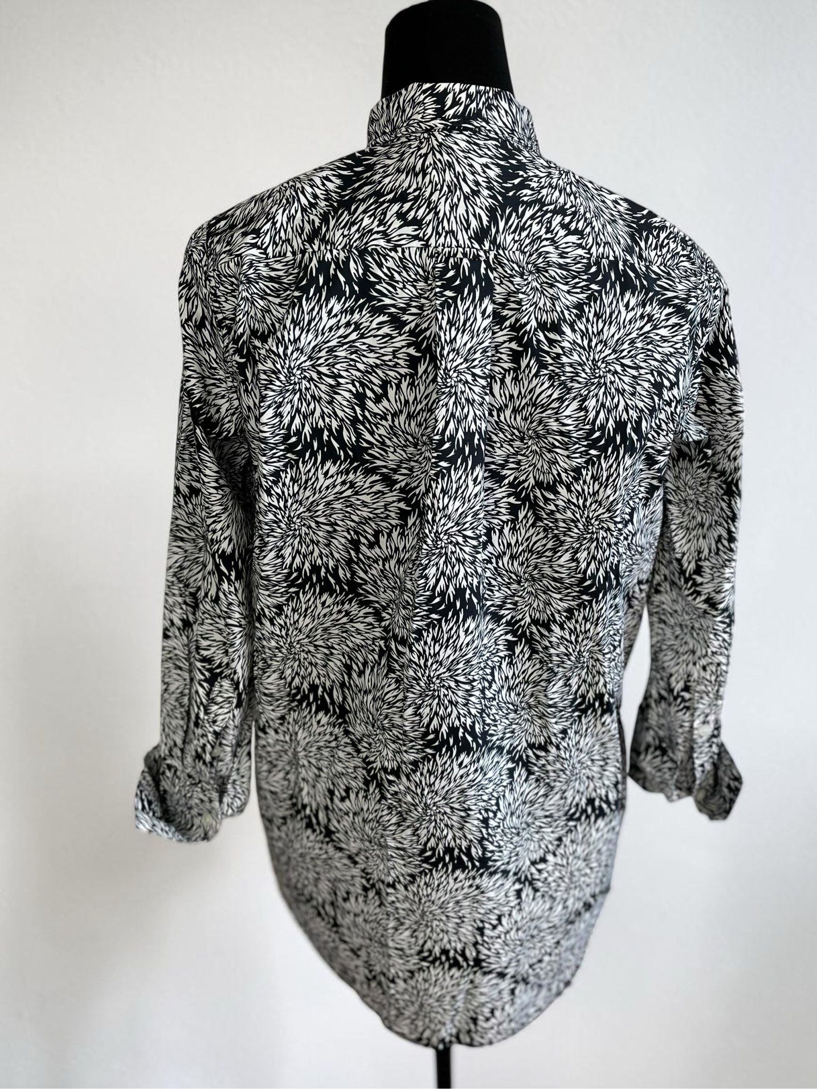 By Malene Birger Oversized shirt cotton popeline modern art print Avantgarde image 4