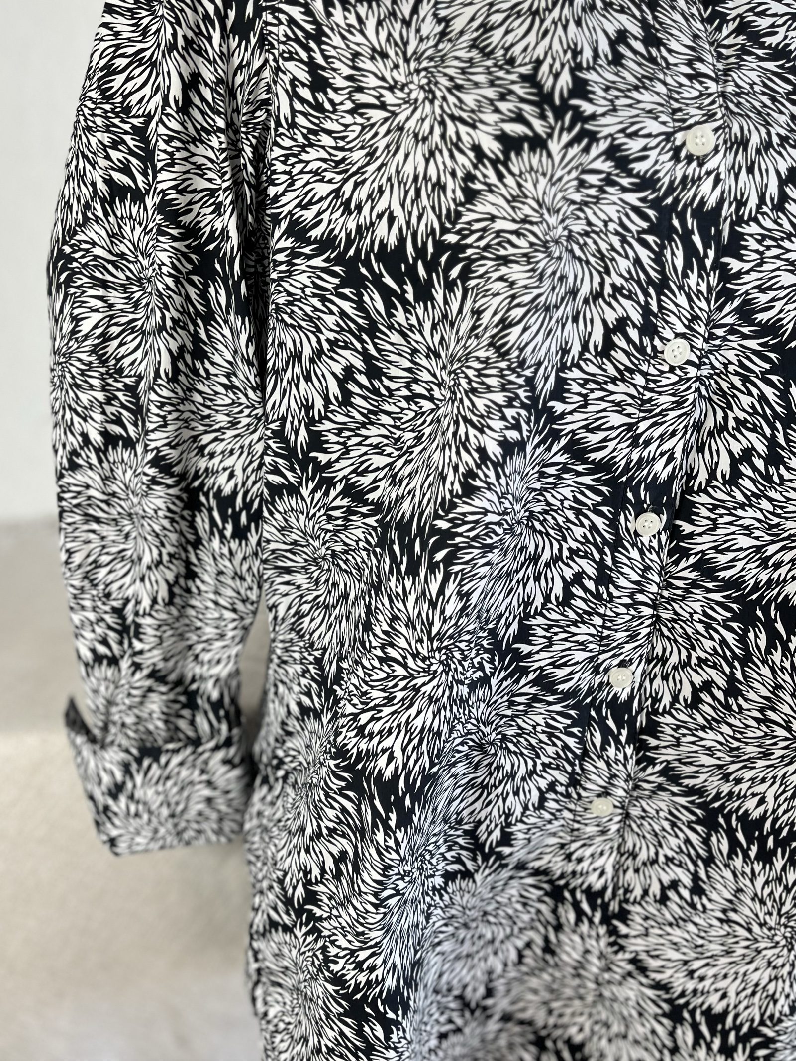 By Malene Birger Oversized shirt cotton popeline modern art print Avantgarde image 6