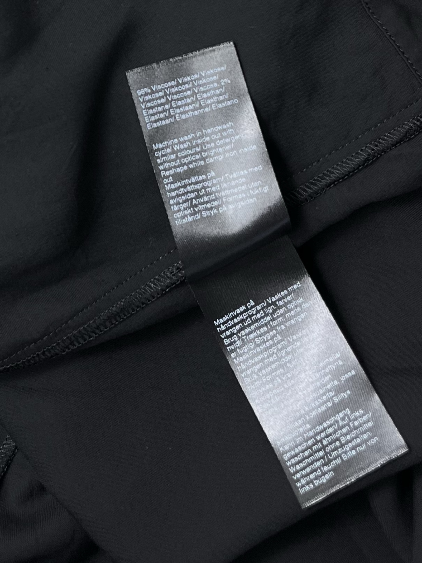 Filippa K Women Black Zipped Silk Blend Top Medium image 8