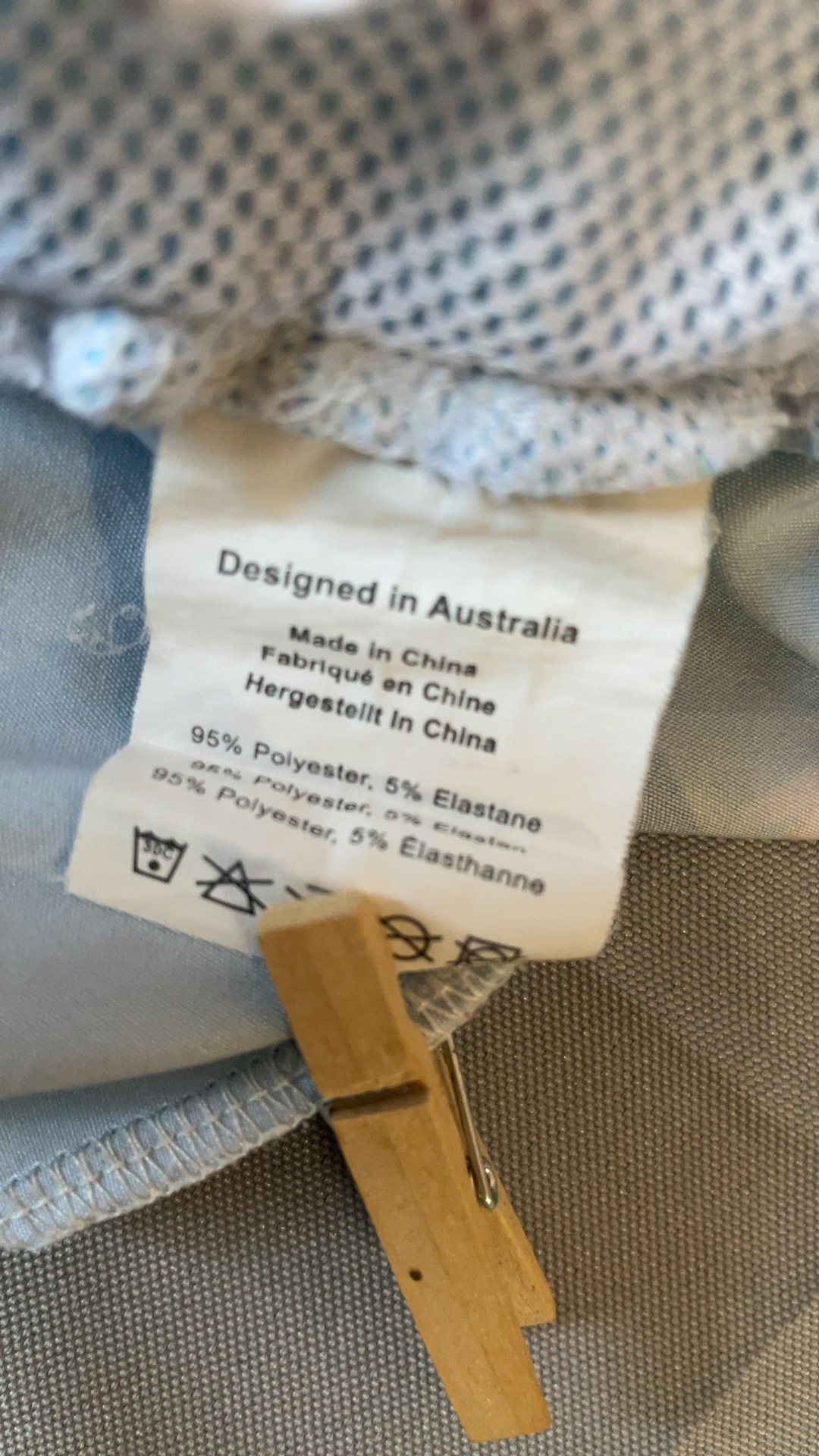 Mosmann Australia Men's Multi Blue Swim Shorts Large Polyester Elastane image 7