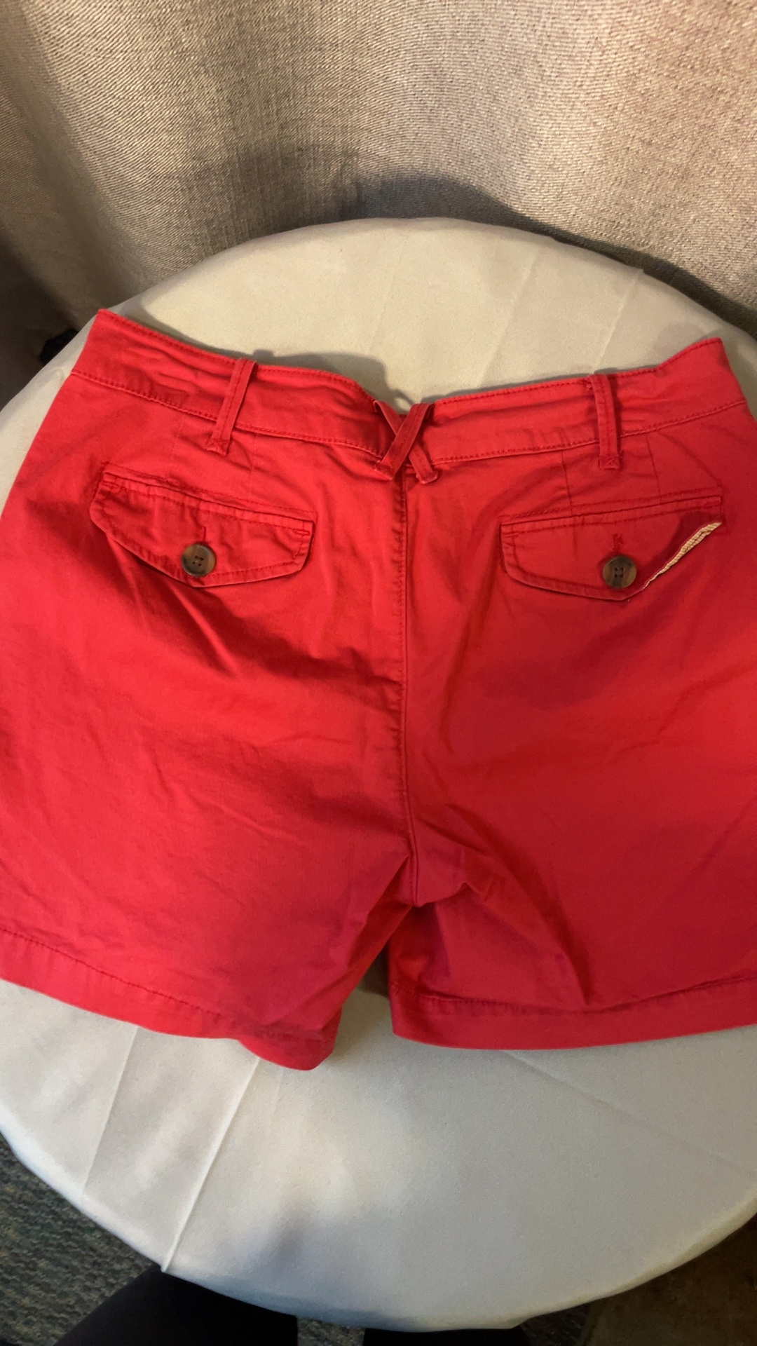 Lee Women's Red One-Town Fit Cotton Spandex Shorts Medium 8 image 2