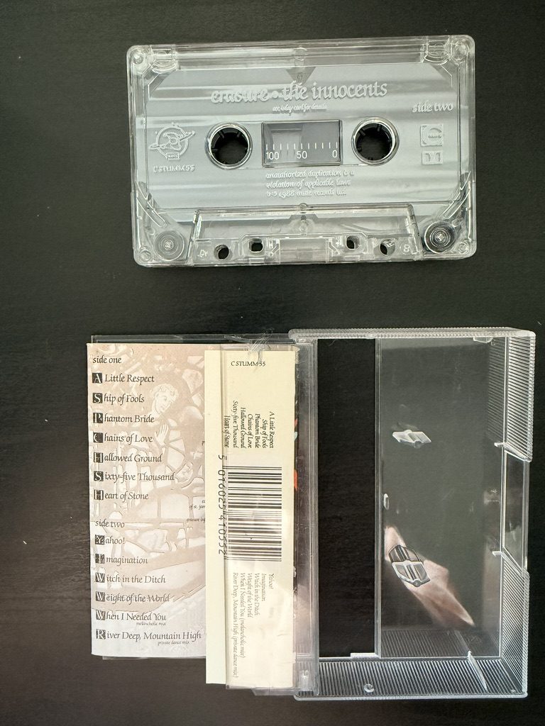 Erasure The Innocents Music Cassette Tape 1988 image 3