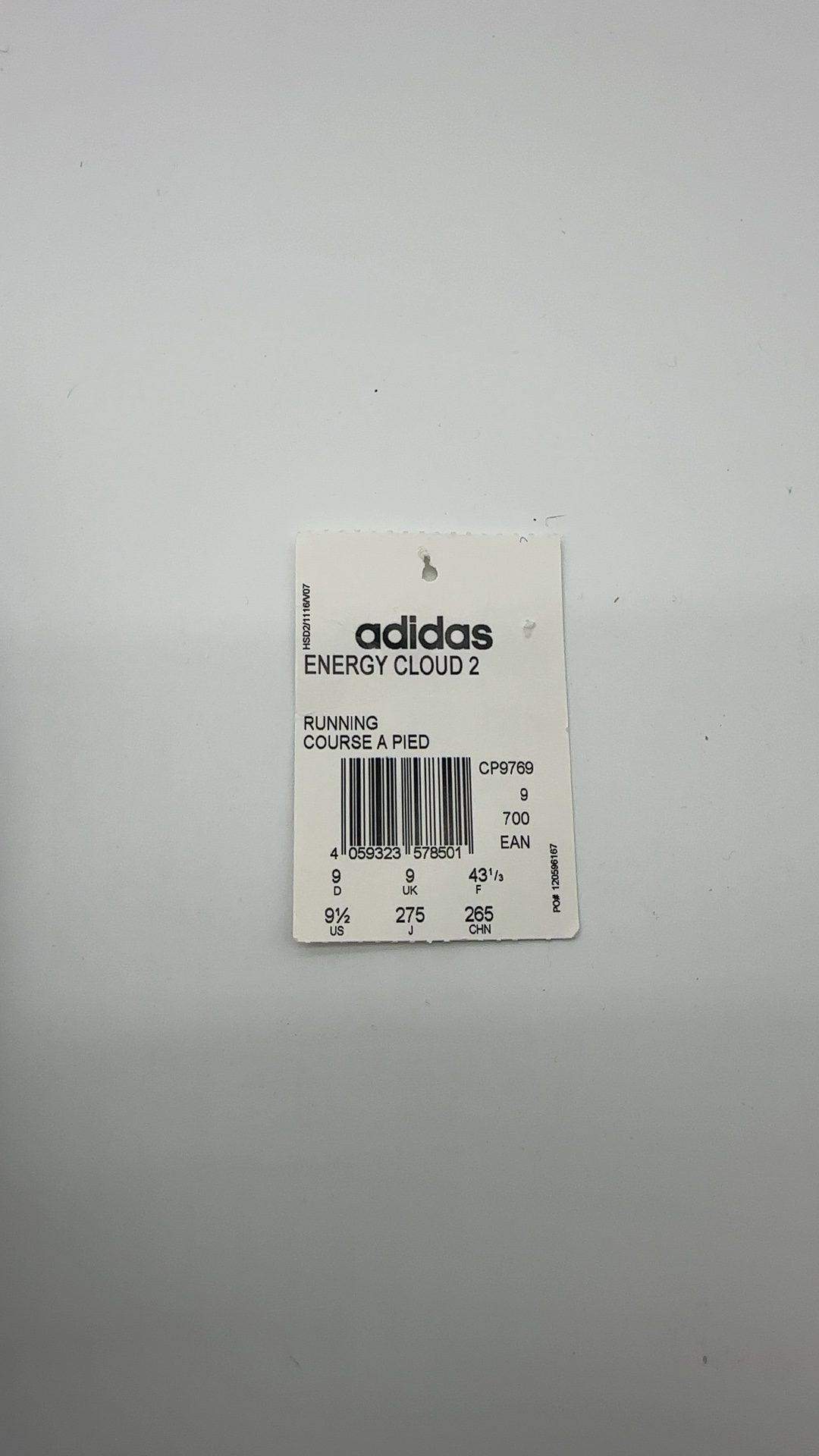 Adidas Navy & White Energy Cloud 2 Men's Running Trainers UK 9 Worn once image 8