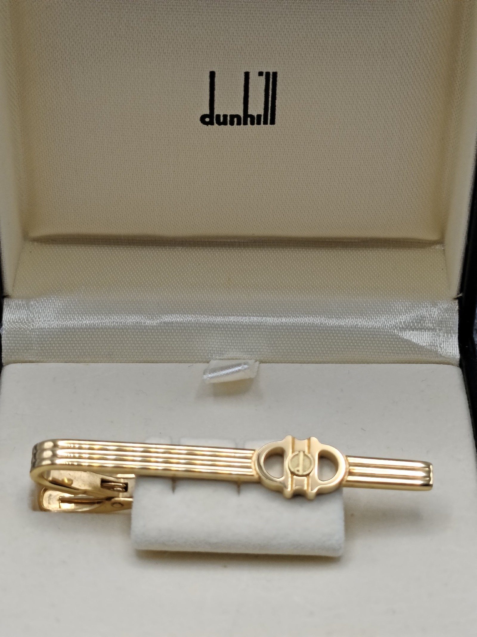 Dunhill Men Gold Tone Tie Clip with Guarantee Certificate Other image 2