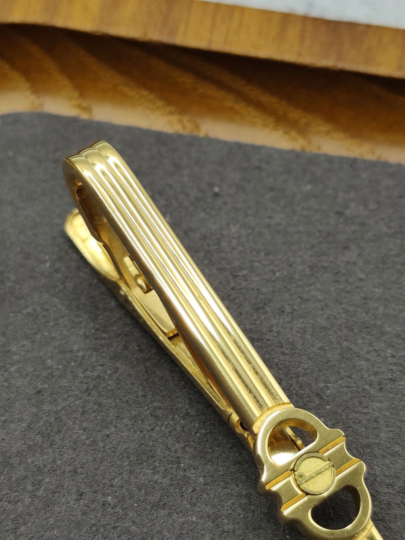 Dunhill Men Gold Tone Tie Clip with Guarantee Certificate Other image 6