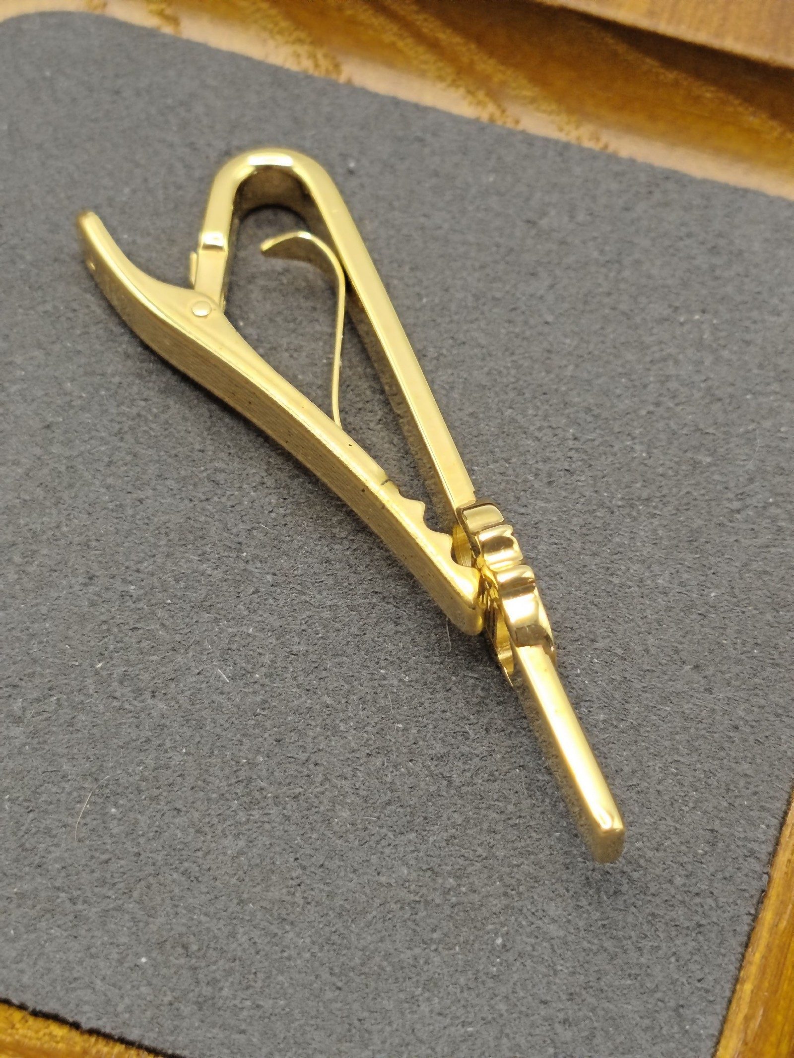 Dunhill Men Gold Tone Tie Clip with Guarantee Certificate Other image 7