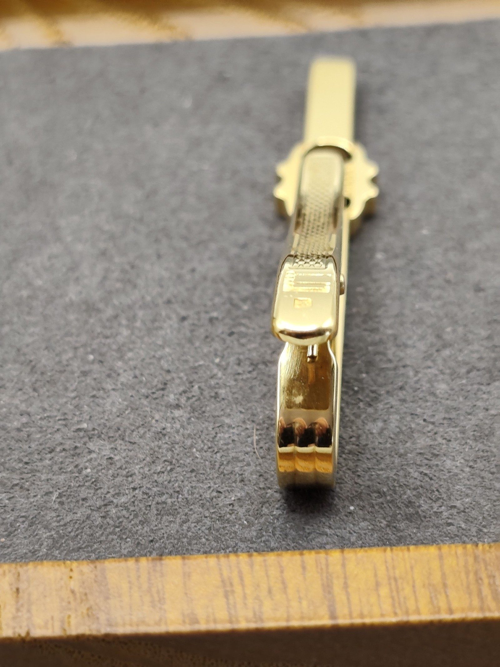 Dunhill Men Gold Tone Tie Clip with Guarantee Certificate Other image 8
