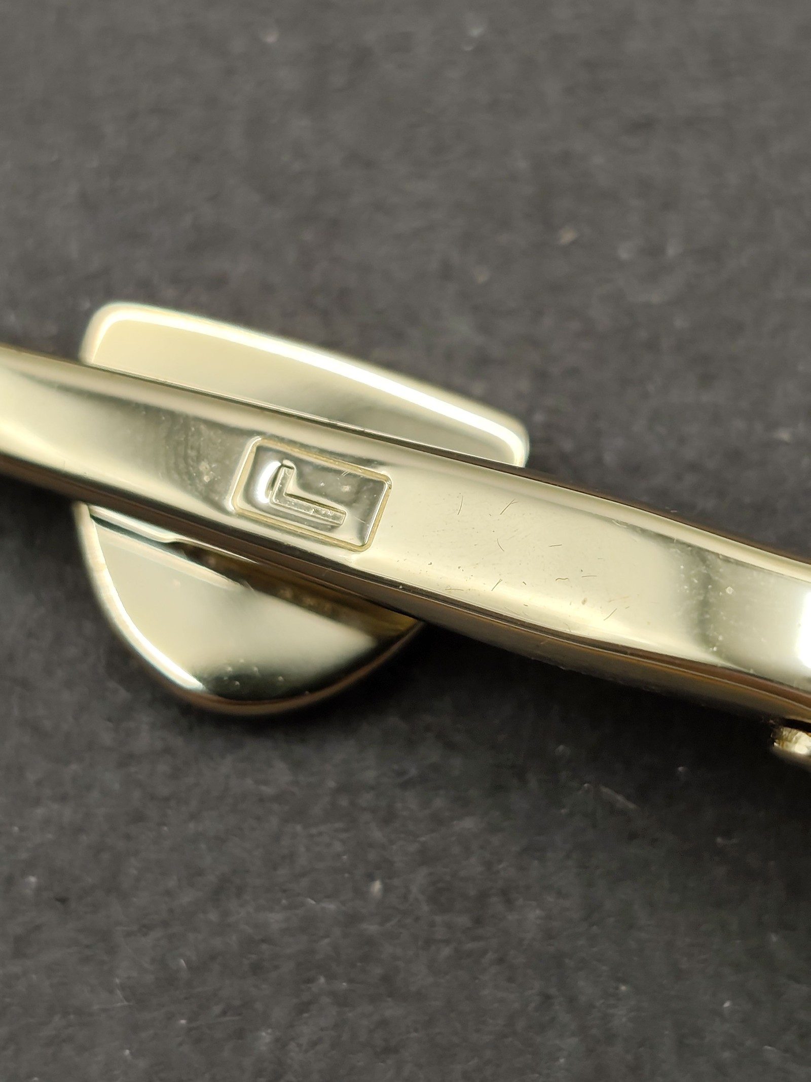 Lancel Gold Tone Polo Cup Men’s Tie Clip One Size image 9
