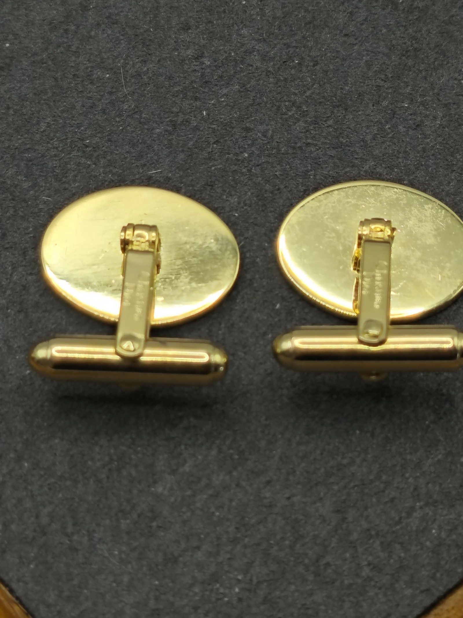 Christian Dior Men Gold & Black Golf Cufflinks & Tie Clip Set image 7
