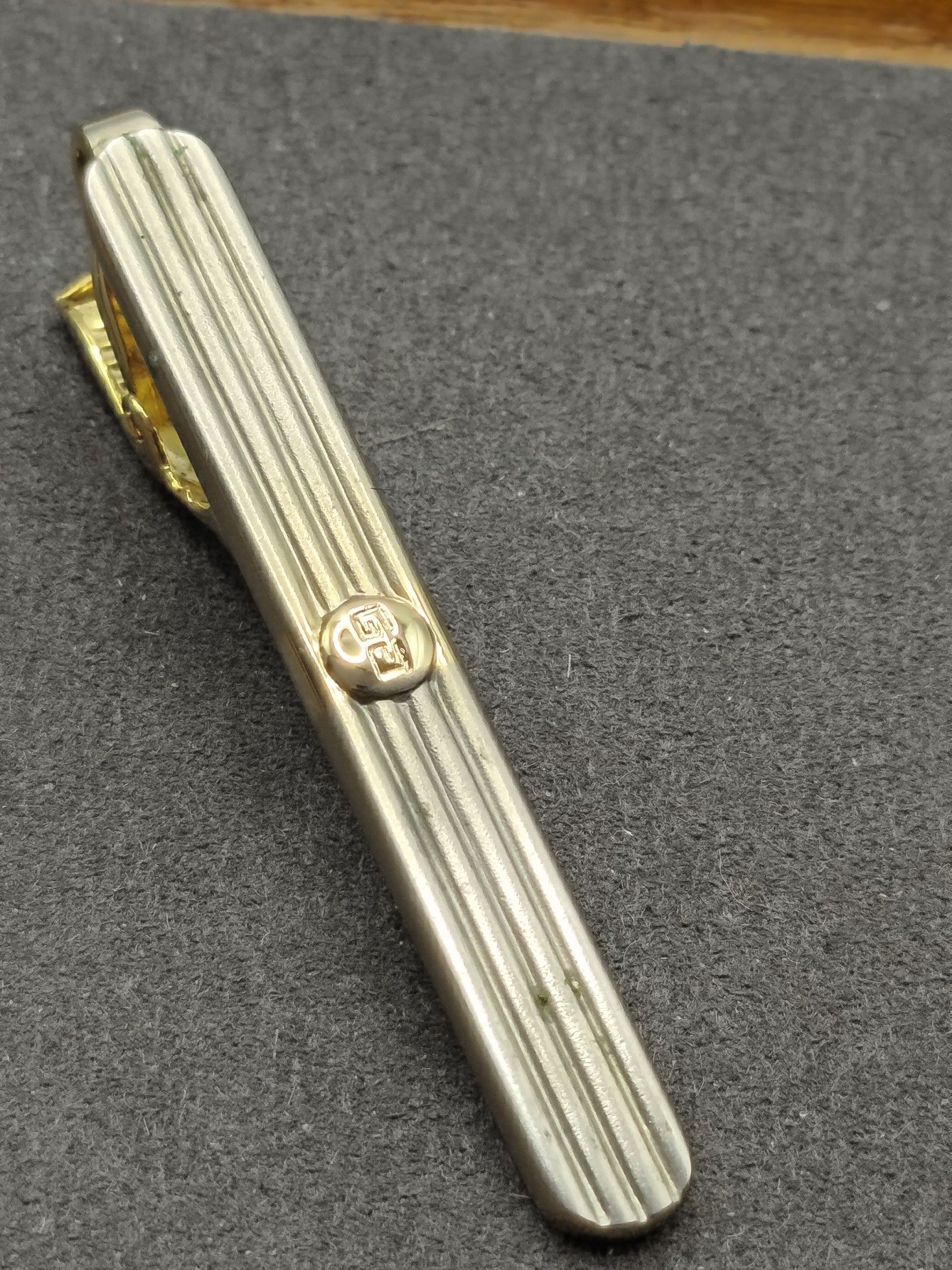 Givenchy Gold & Silver Cufflinks & Tie Clip Set Other with Box image 10
