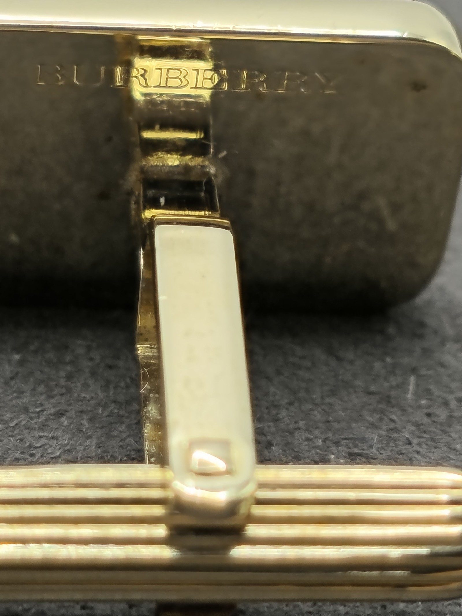 Burberry Gold & Navy Equestrian Cufflinks & Tie Clip Set Men image 8