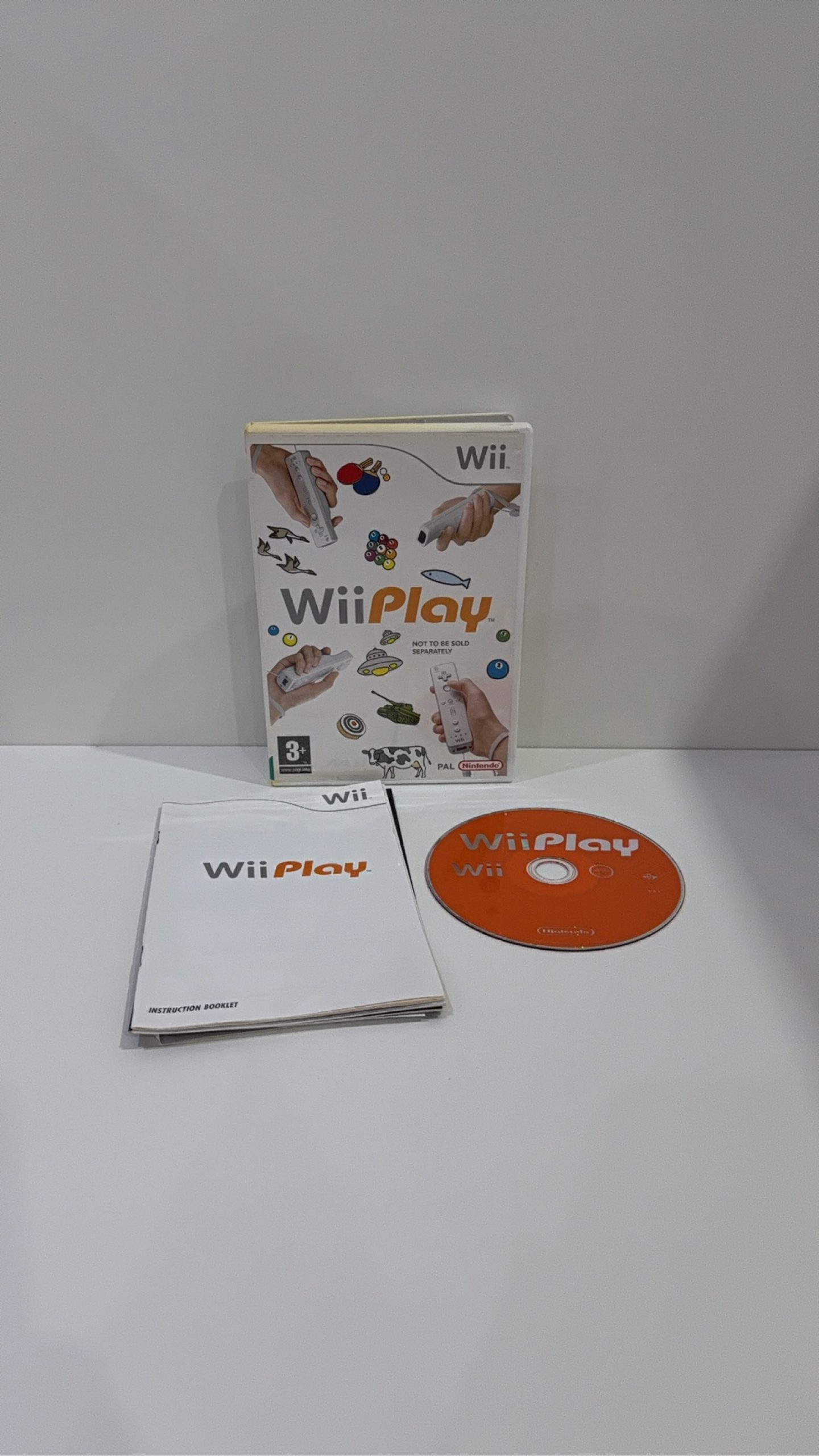Nintendo Wii Console White + Official Remote Nunchuk Wii Play Cables Tested image 7