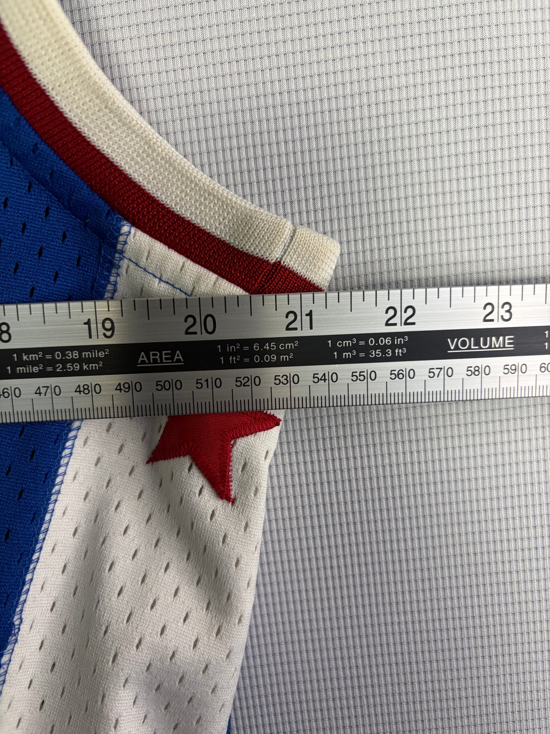 Old School Classic Harlem Globetrotters Jersey Blue Lemon 36 Adult S/M Vintage image 7