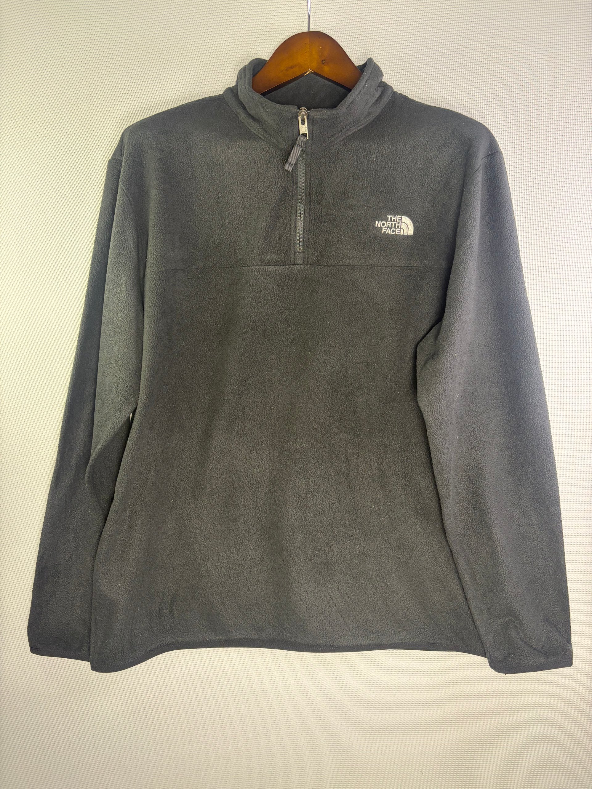 The North Face Glacier Fleece Black Mens Size XL Quarter Zip Vintage Outdoor