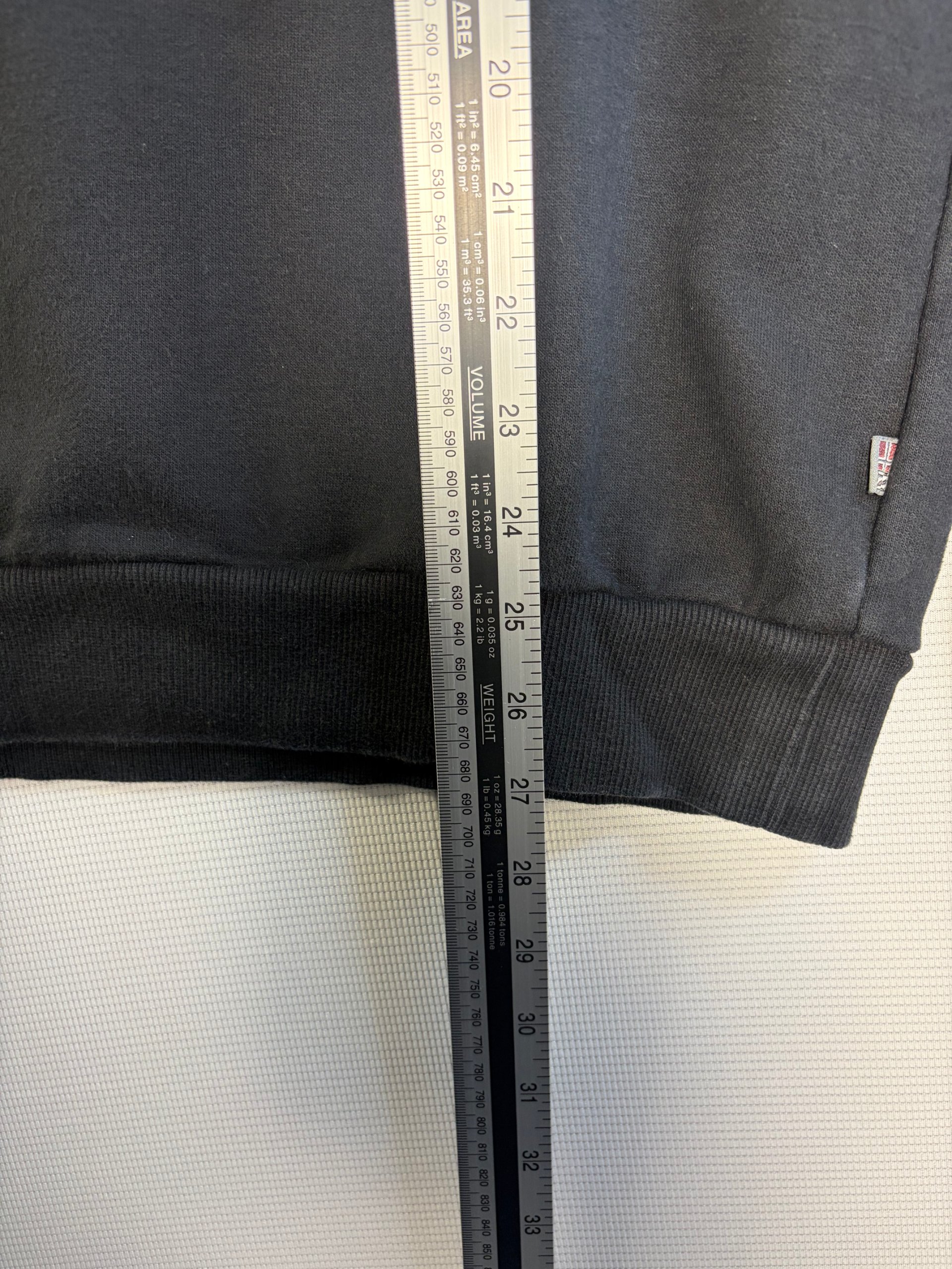 Napapijri Hoodie Black Mens Size L Big Logo Flag Pullover Streetwear image 6