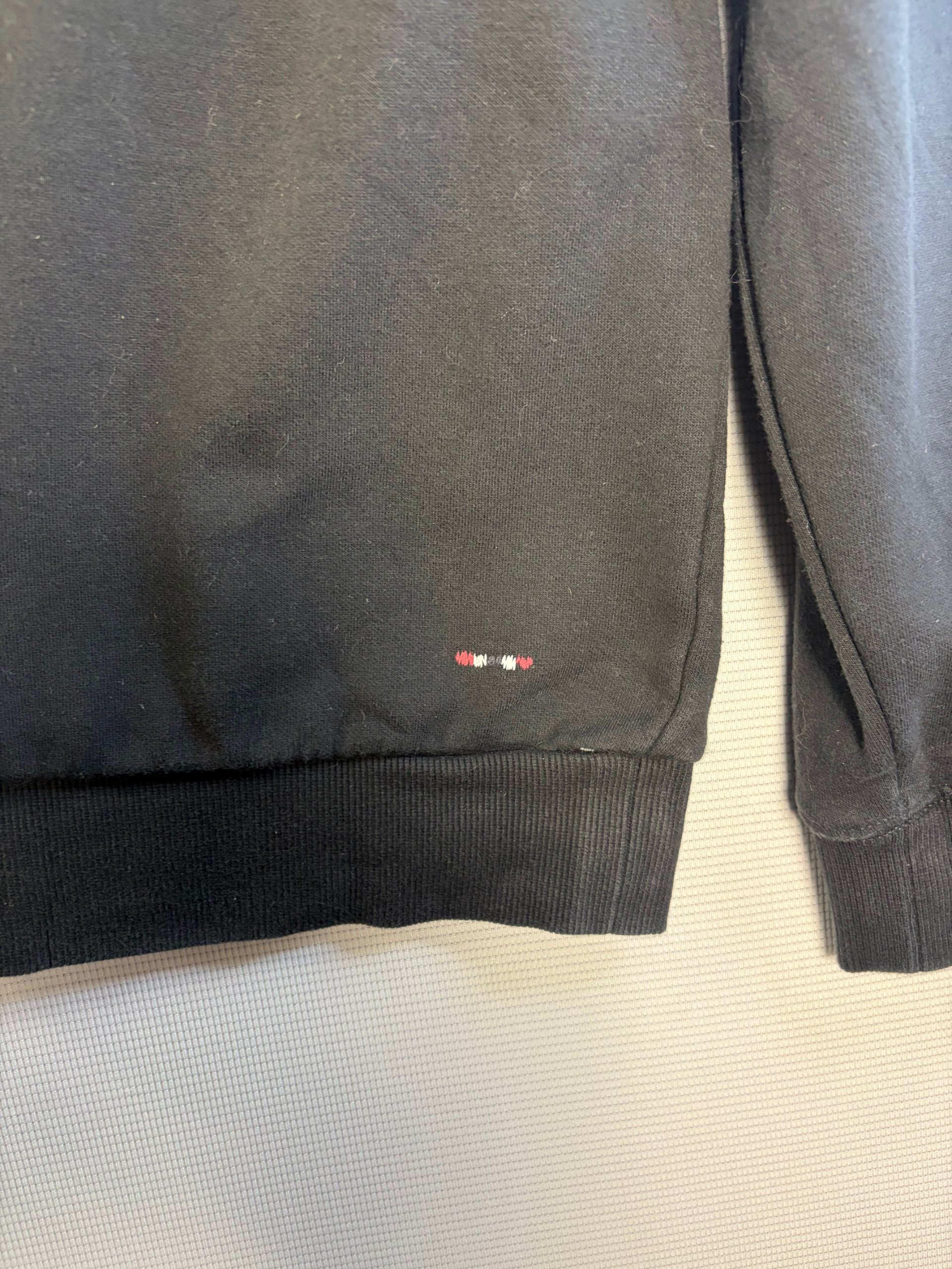 Napapijri Hoodie Black Mens Size L Big Logo Flag Pullover Streetwear image 10