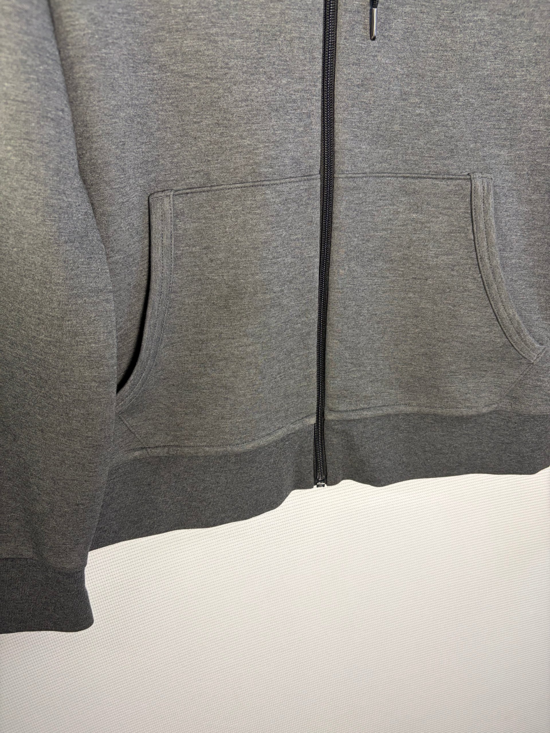 Polo Ralph Lauren Technical Double Knit Hoodie Grey Mens Size M Full Zip Pony Logo Casual image 2