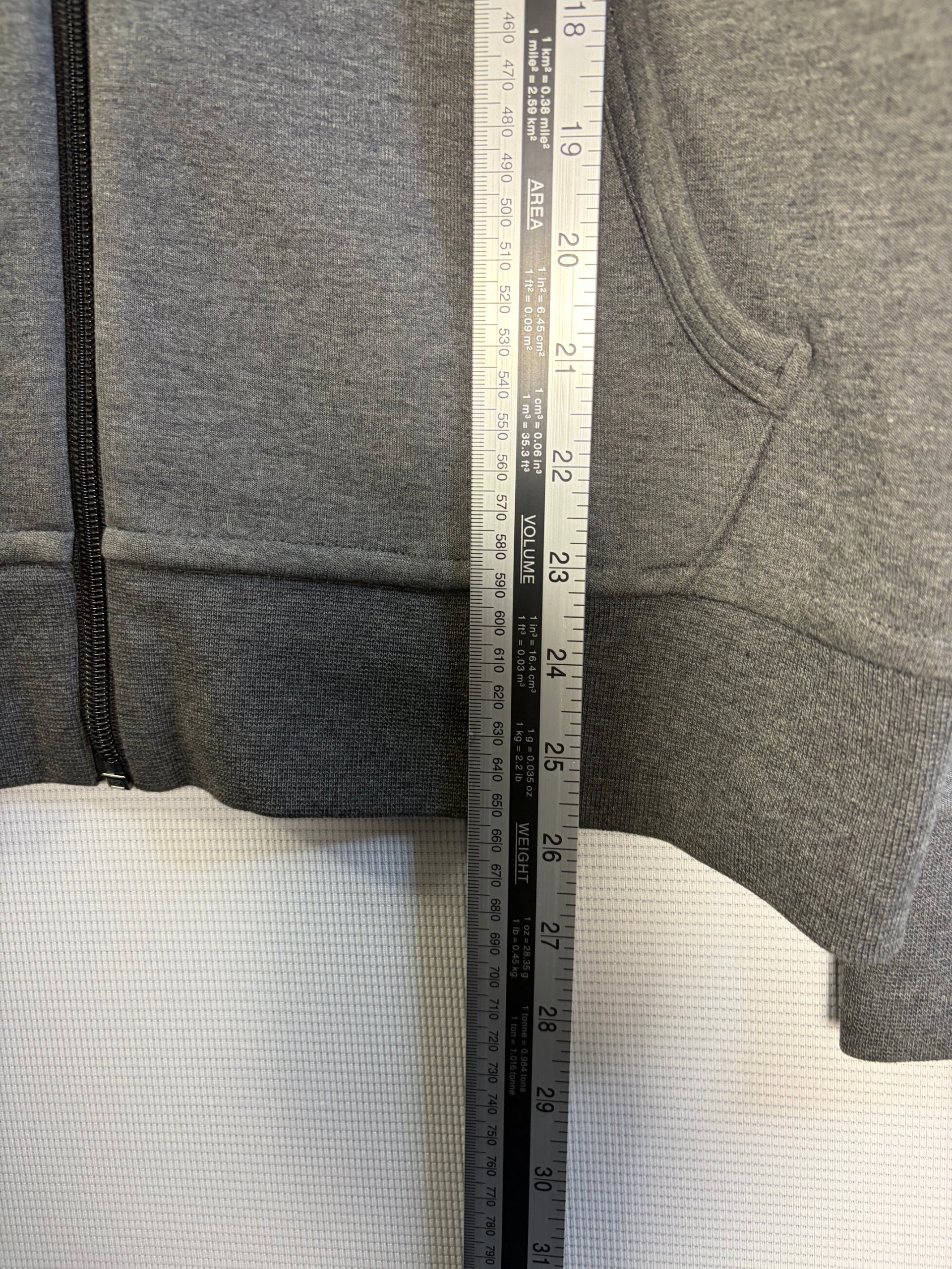 Polo Ralph Lauren Technical Double Knit Hoodie Grey Mens Size M Full Zip Pony Logo Casual image 7