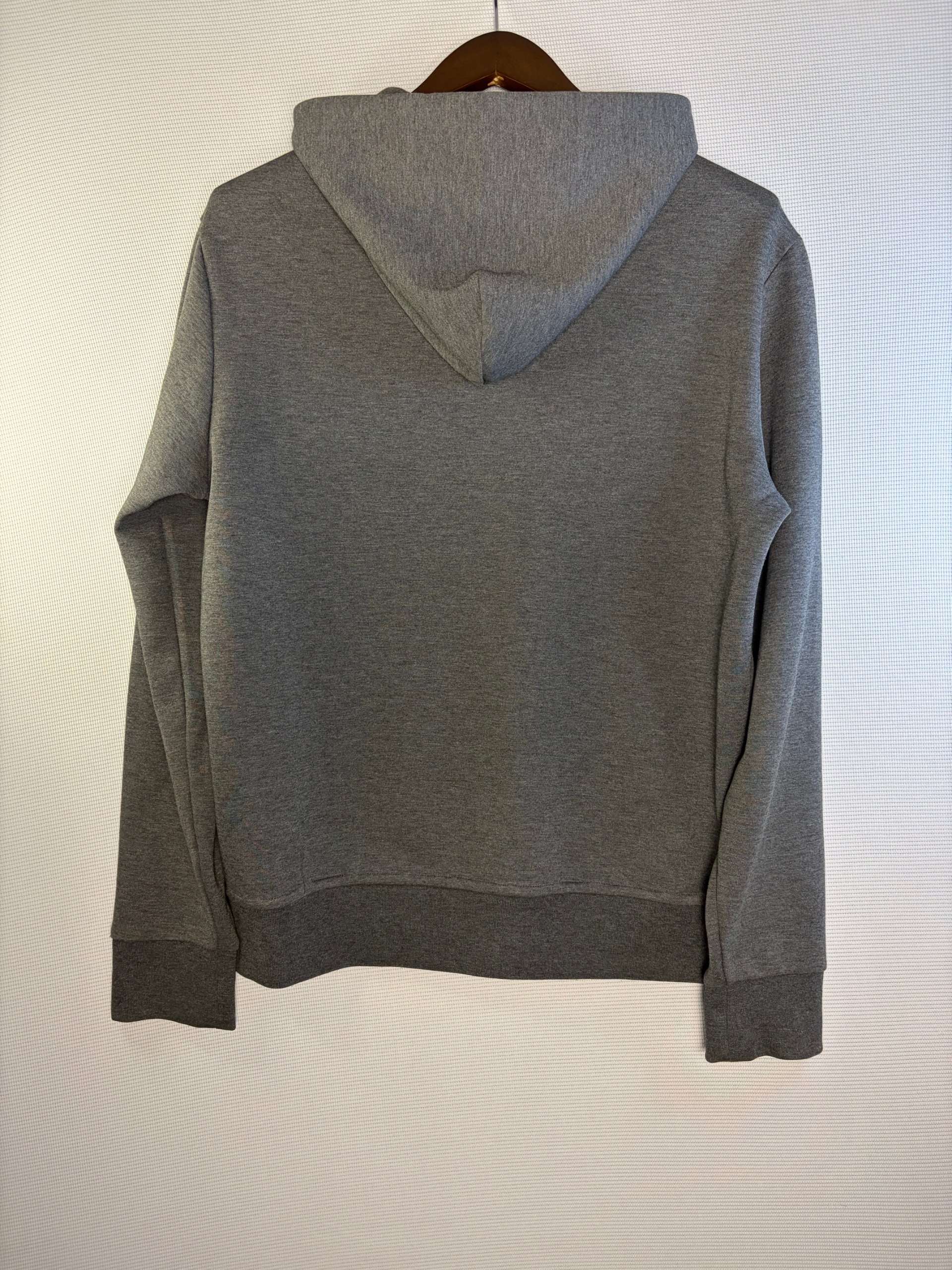 Polo Ralph Lauren Technical Double Knit Hoodie Grey Mens Size M Full Zip Pony Logo Casual image 9