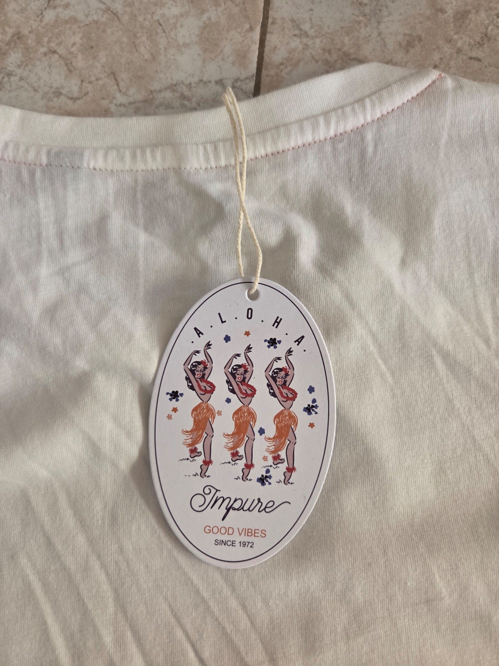 Original Penguin Men's White & Orange Logo T-Shirt L/XL image 9