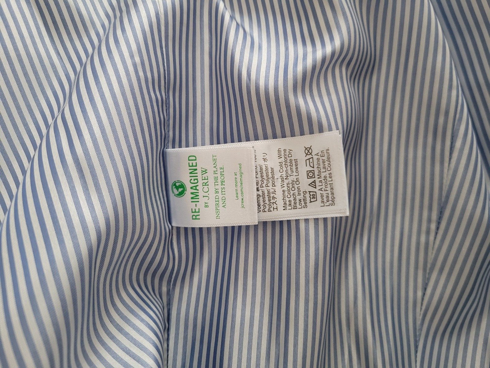J.Crew Blue Linen Blend Blazer 6P Women's image 4