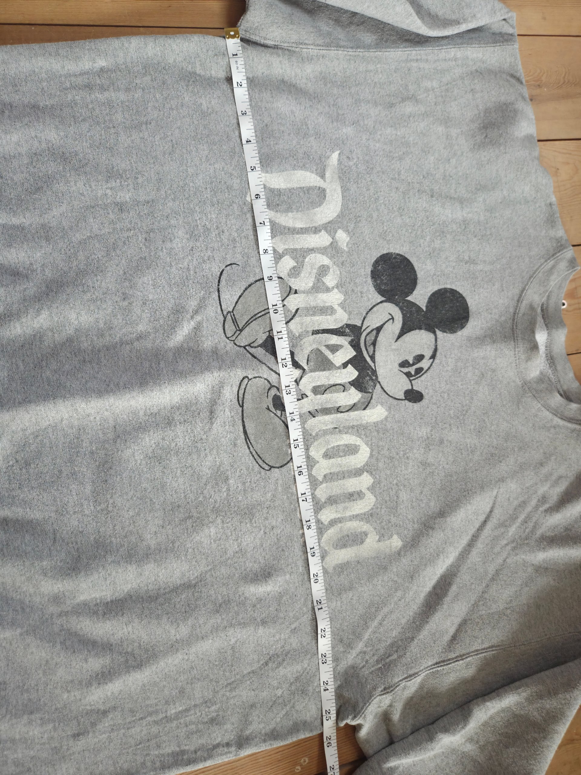 Disneyland Resort Mickey Mouse Grey Hanes Crewneck Sweatshirt Size XL image 3