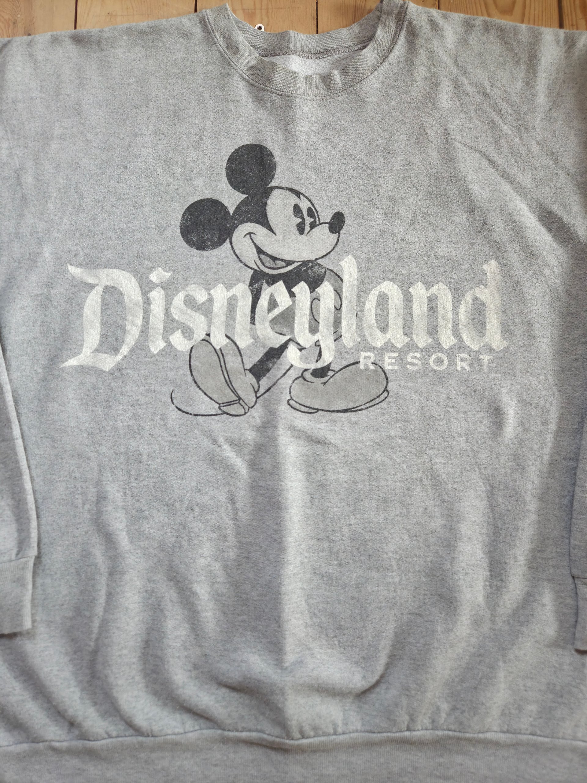 Disneyland Resort Mickey Mouse Grey Hanes Crewneck Sweatshirt Size XL image 5