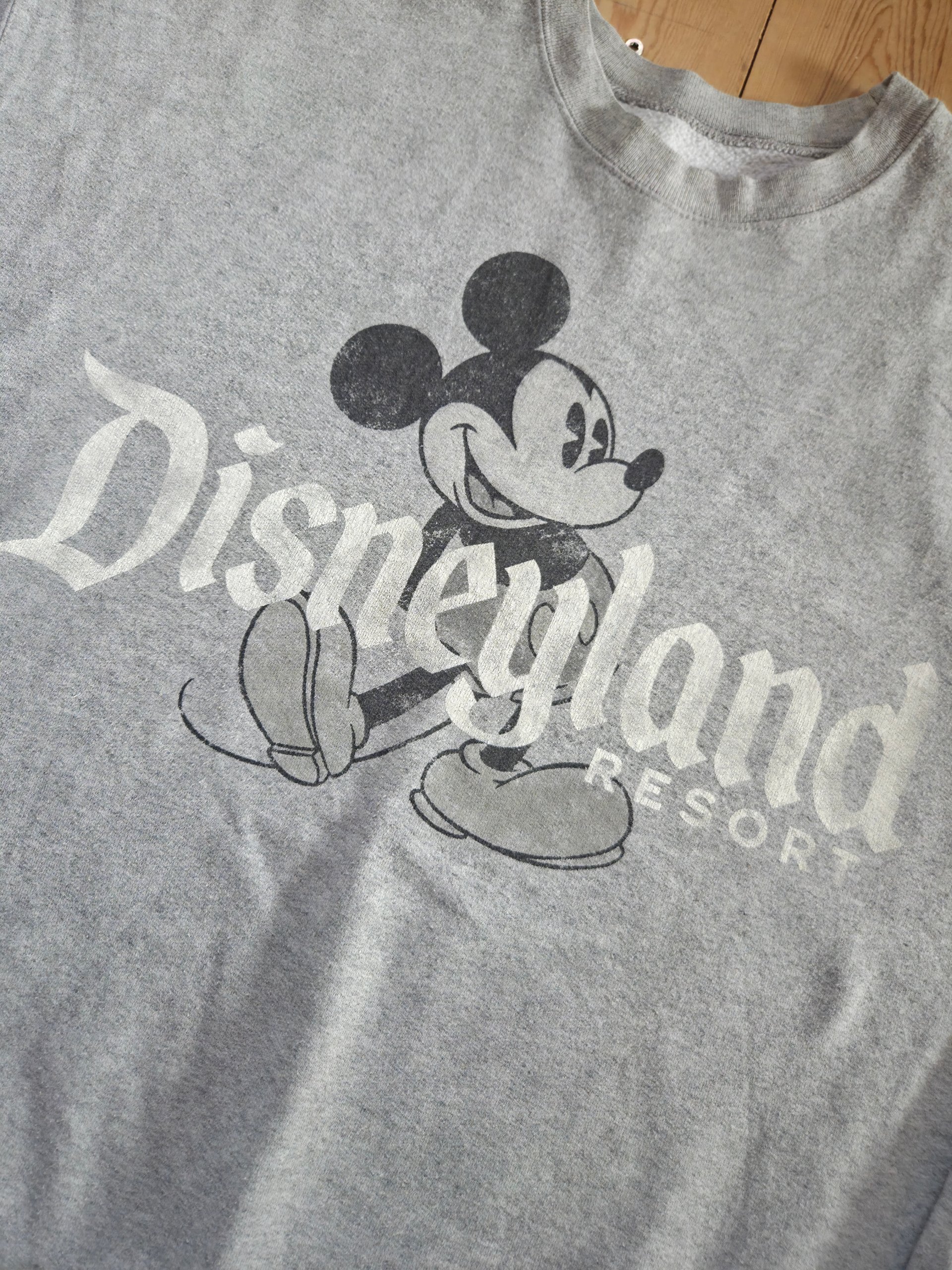 Disneyland Resort Mickey Mouse Grey Hanes Crewneck Sweatshirt Size XL image 6