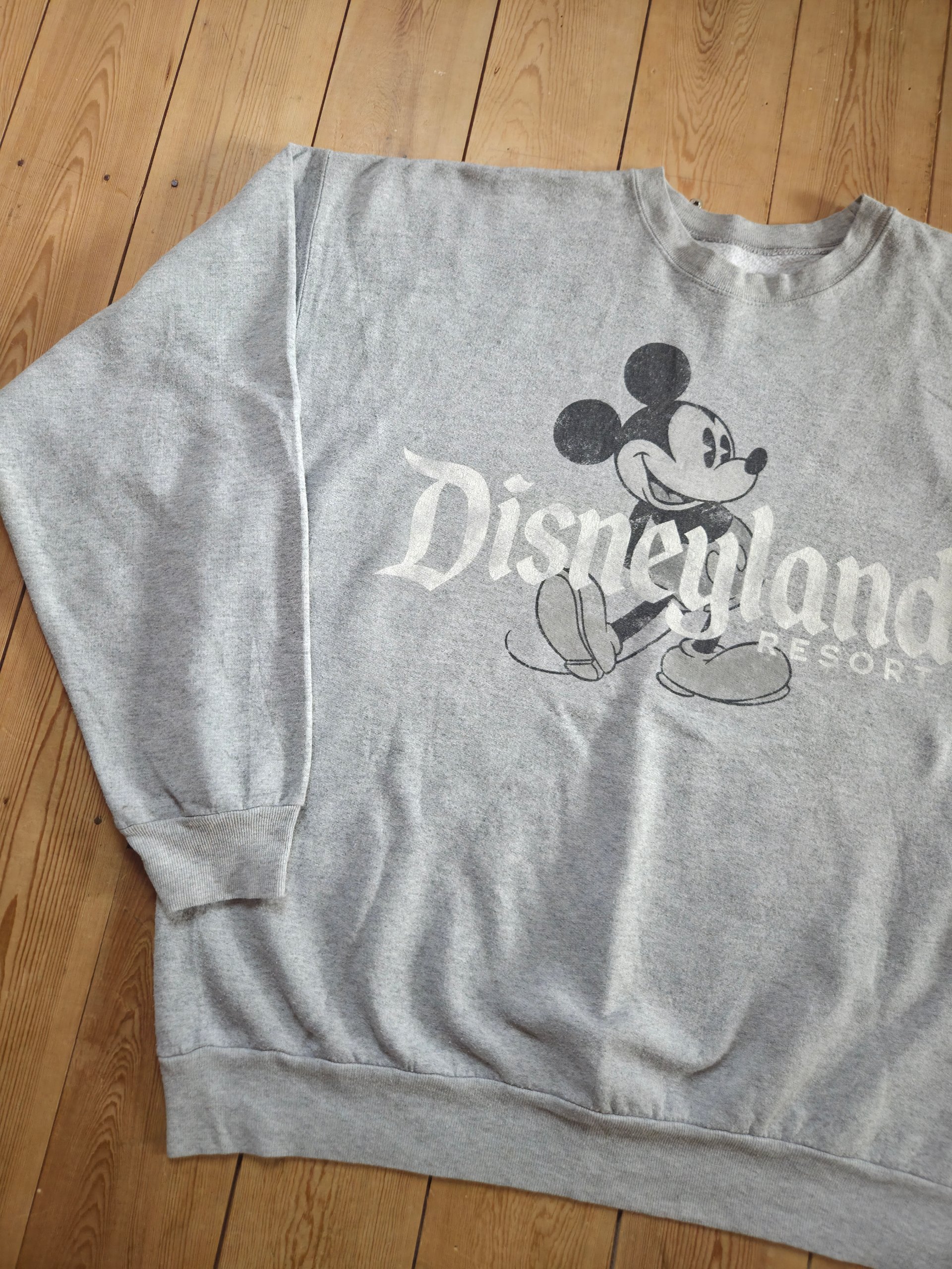 Disneyland Resort Mickey Mouse Grey Hanes Crewneck Sweatshirt Size XL image 8