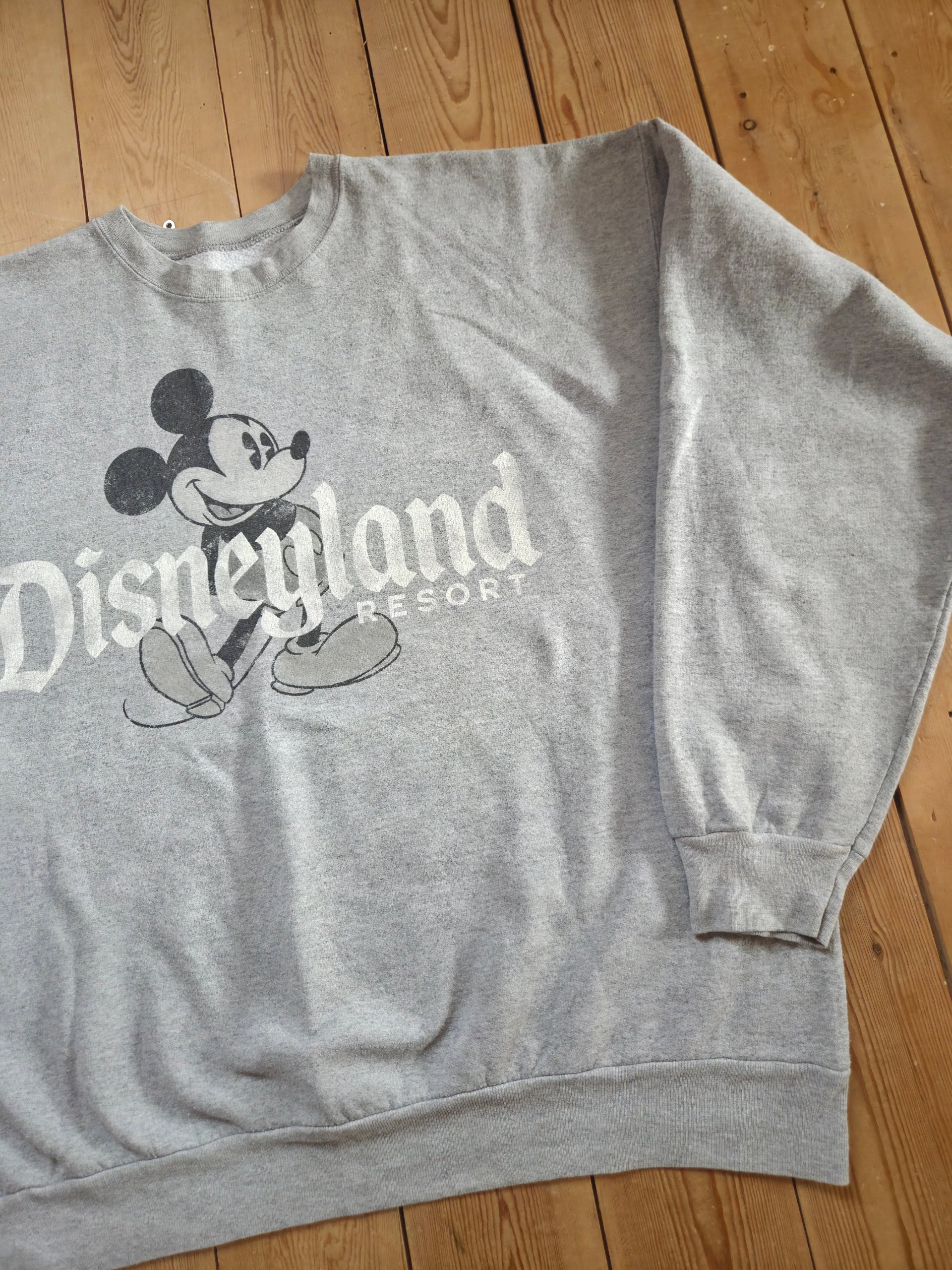 Disneyland Resort Mickey Mouse Grey Hanes Crewneck Sweatshirt Size XL image 9