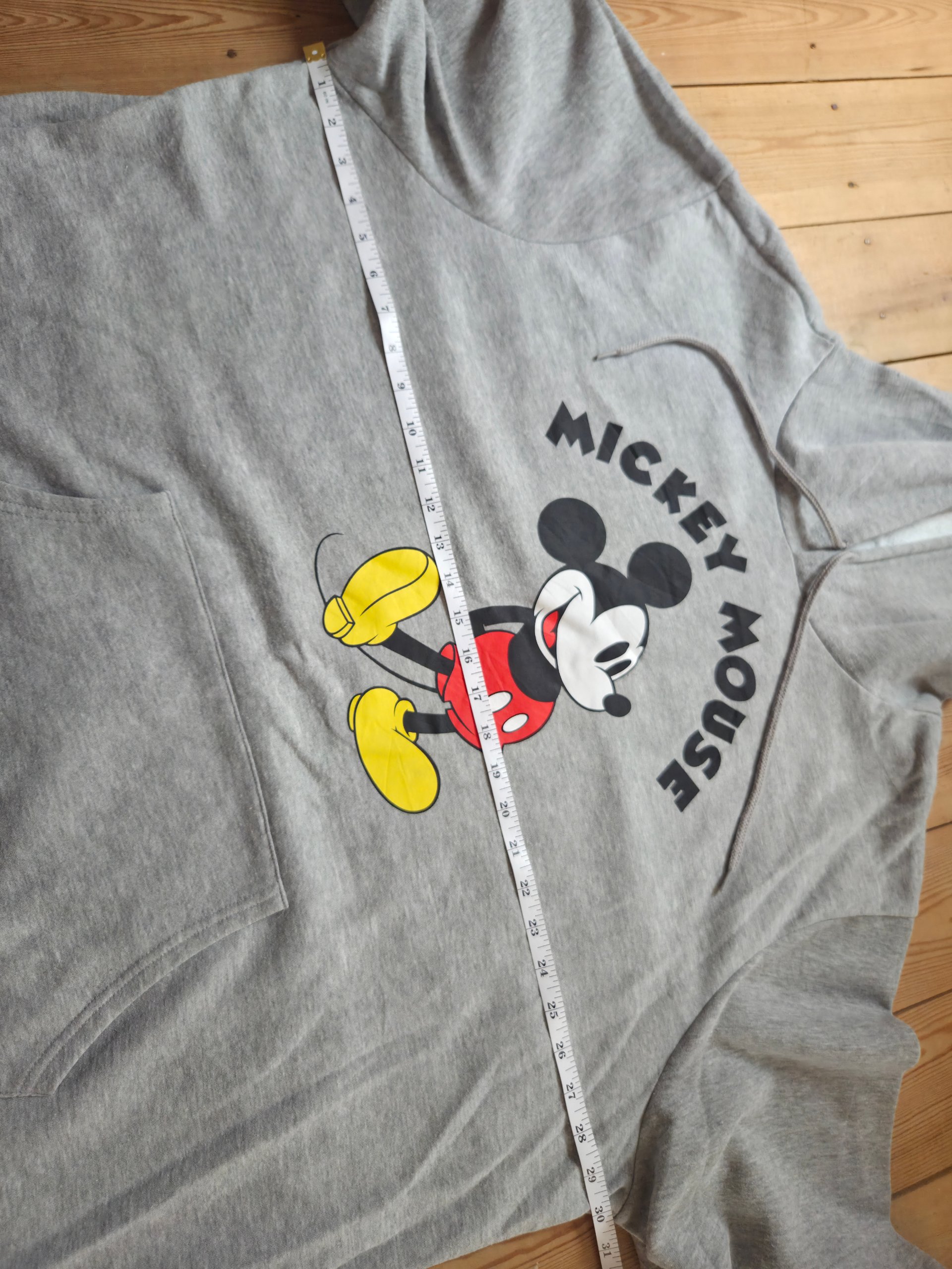 Mickey Mouse Grey Graphic Pullover Hoodie Adult Size 3XL image 4