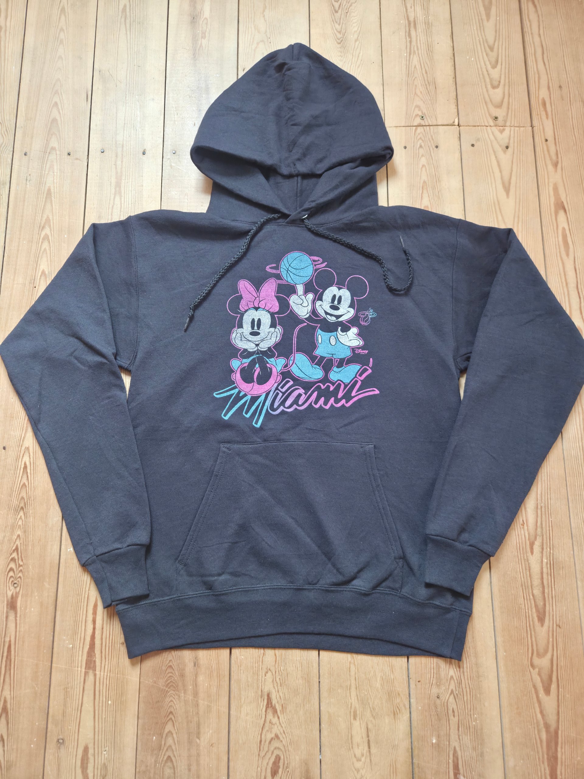 Disney x Junk Food Miami Heat Mickey Minnie 2020/21 City Edition Hoodie Black S