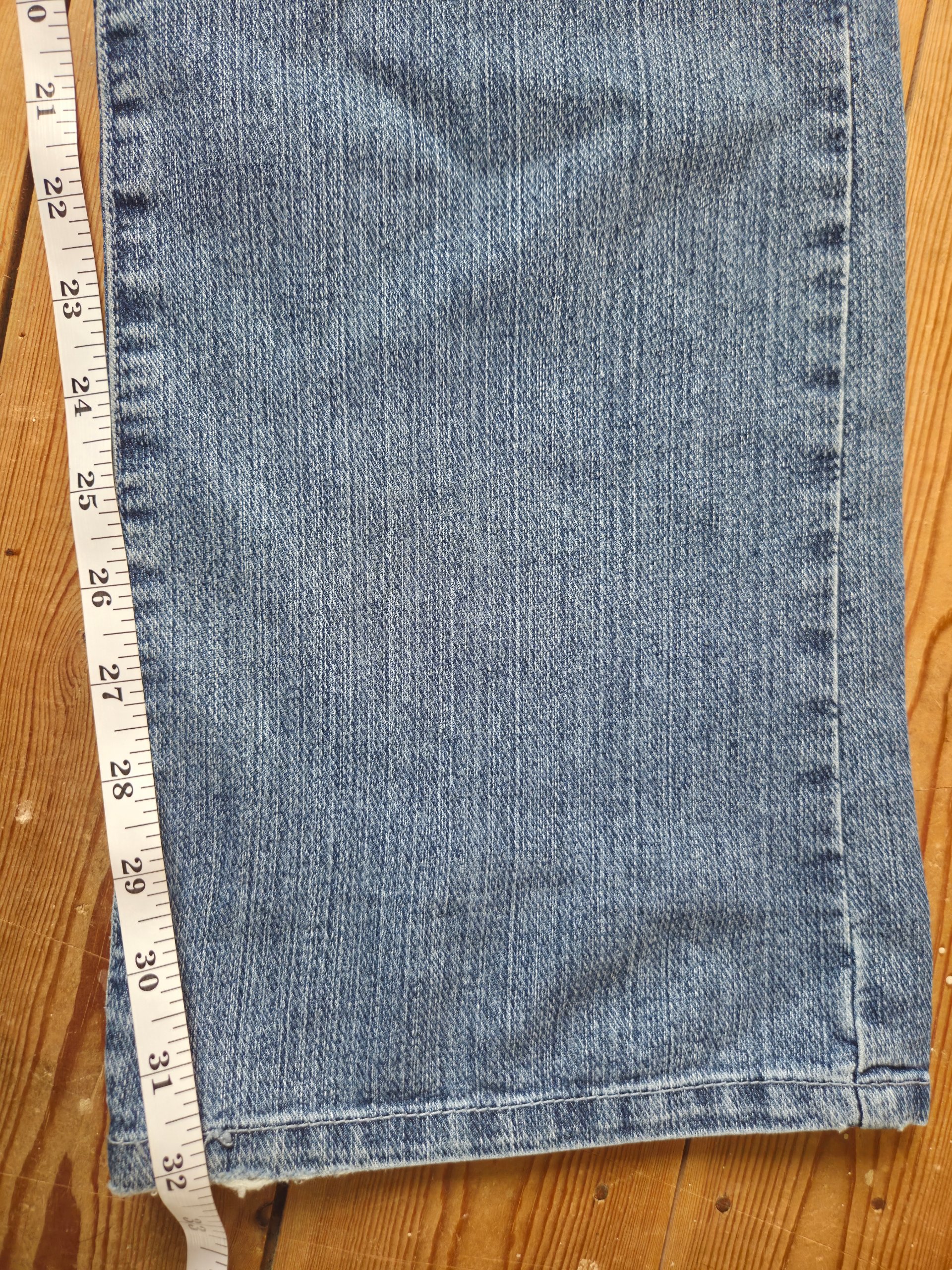 Baiweilong Y2K Light Wash Embroidered Bootcut Jeans UK 8 W29 L32 image 6