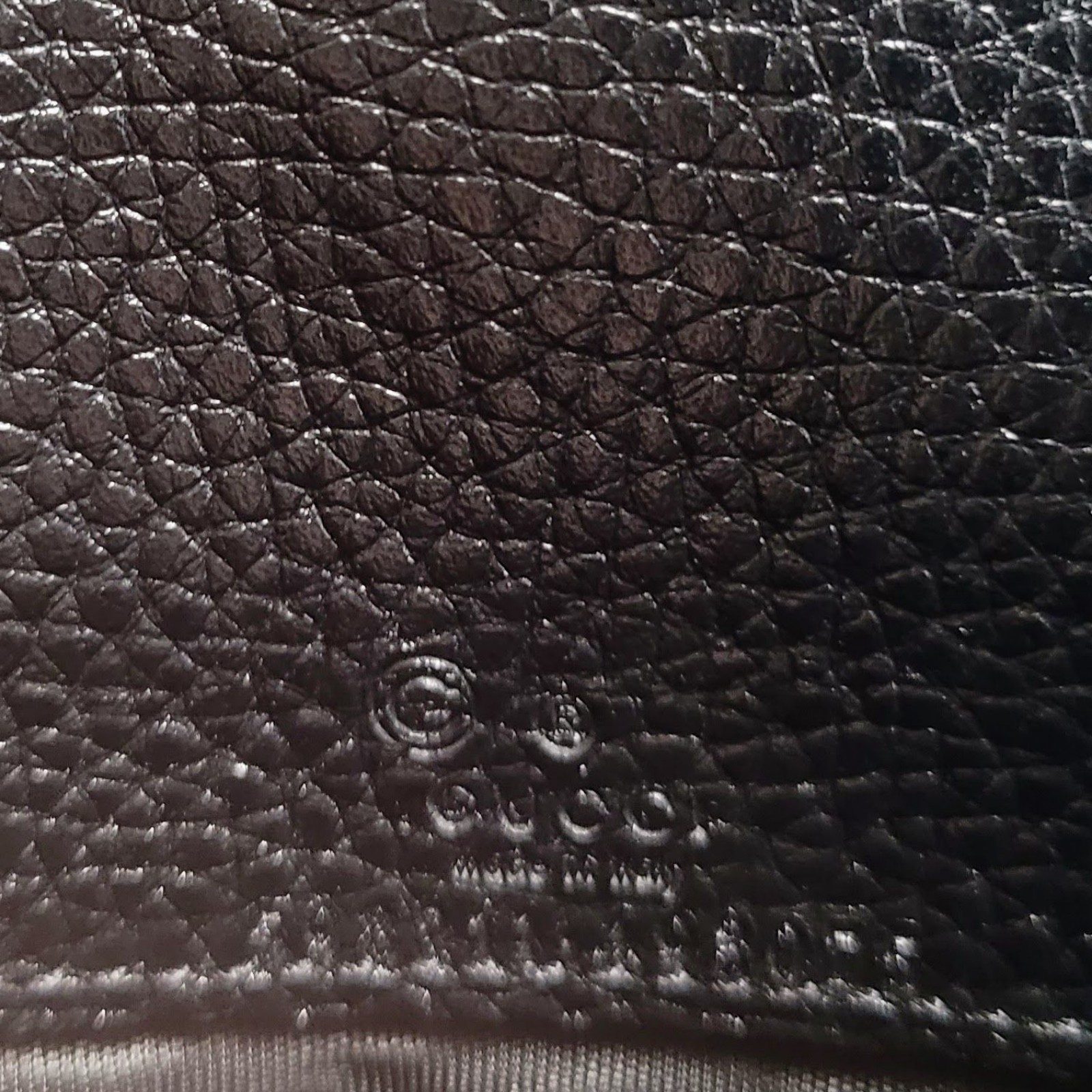 Gucci Black Leather Chain Wallet image 7
