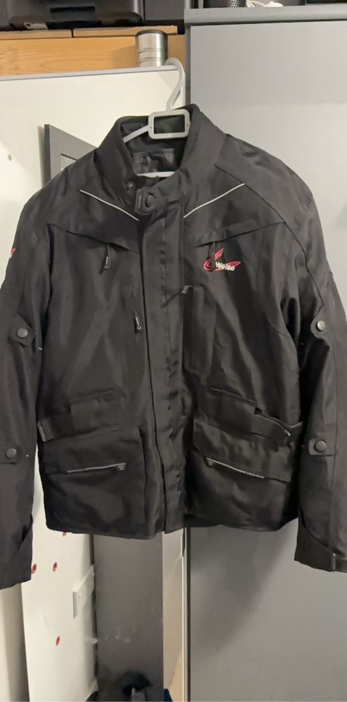 Weise Black Men Motorcycle Jacket XXL Reflective Details