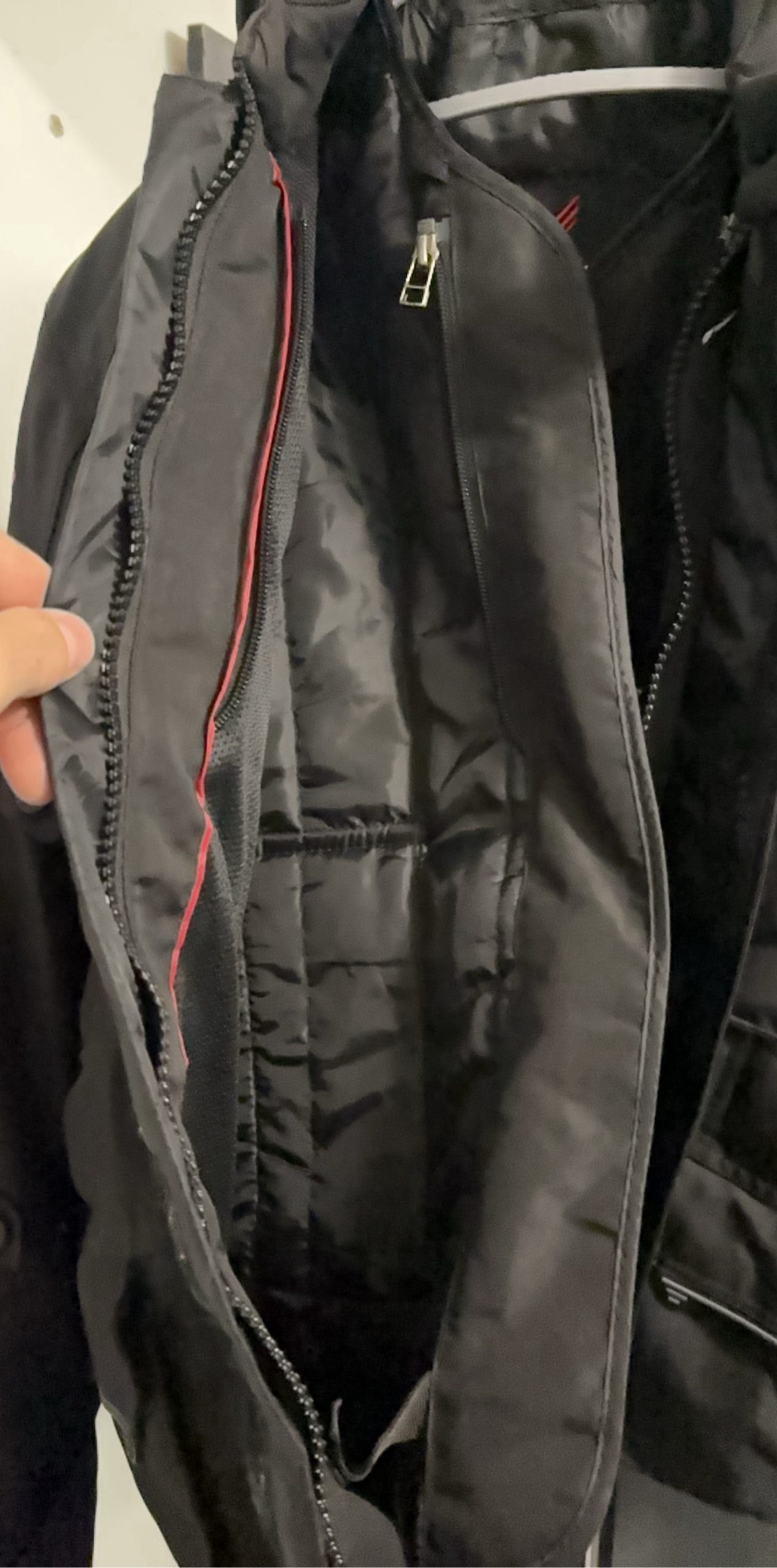 Weise Black Men Motorcycle Jacket XXL Reflective Details image 5