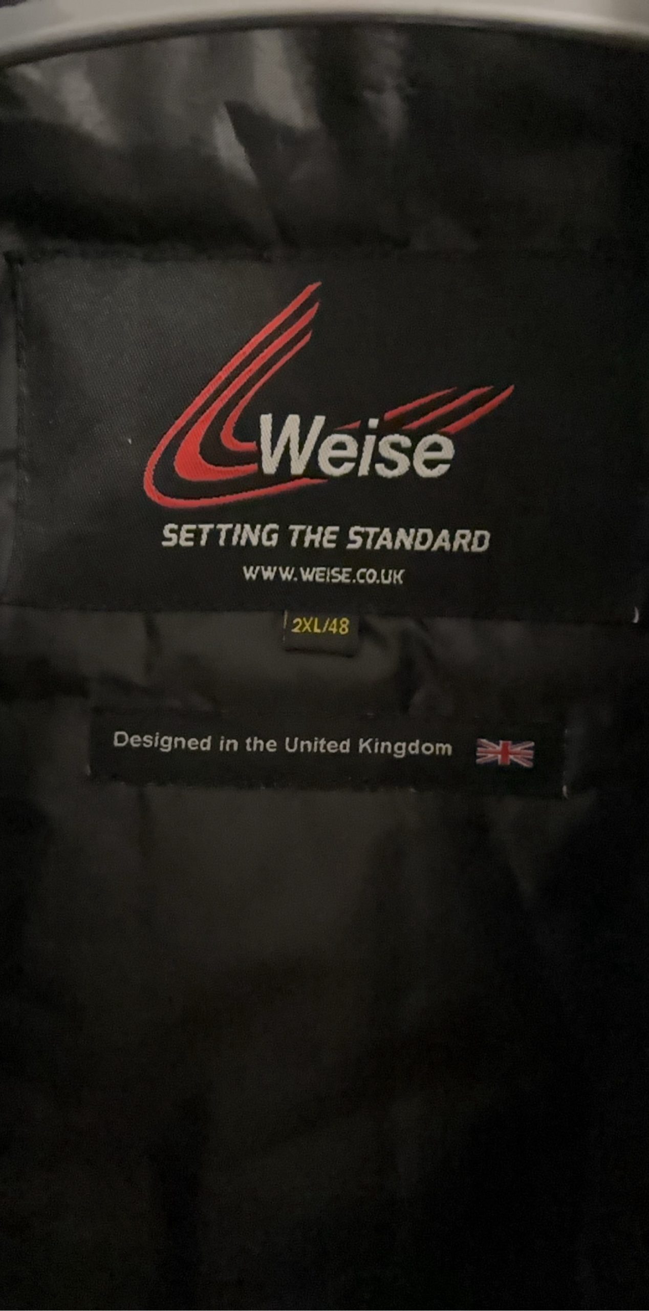 Weise Black Men Motorcycle Jacket XXL Reflective Details image 6