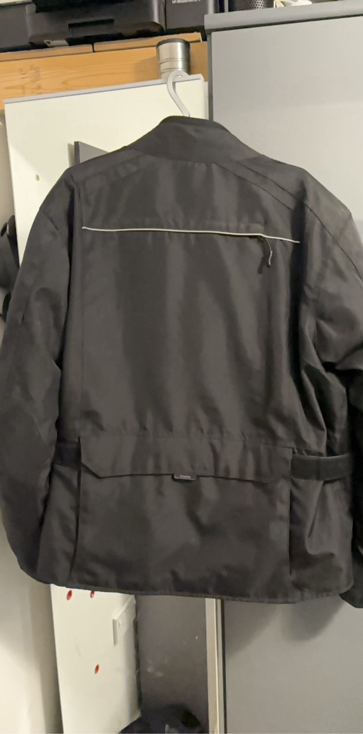 Weise Black Men Motorcycle Jacket XXL Reflective Details image 7