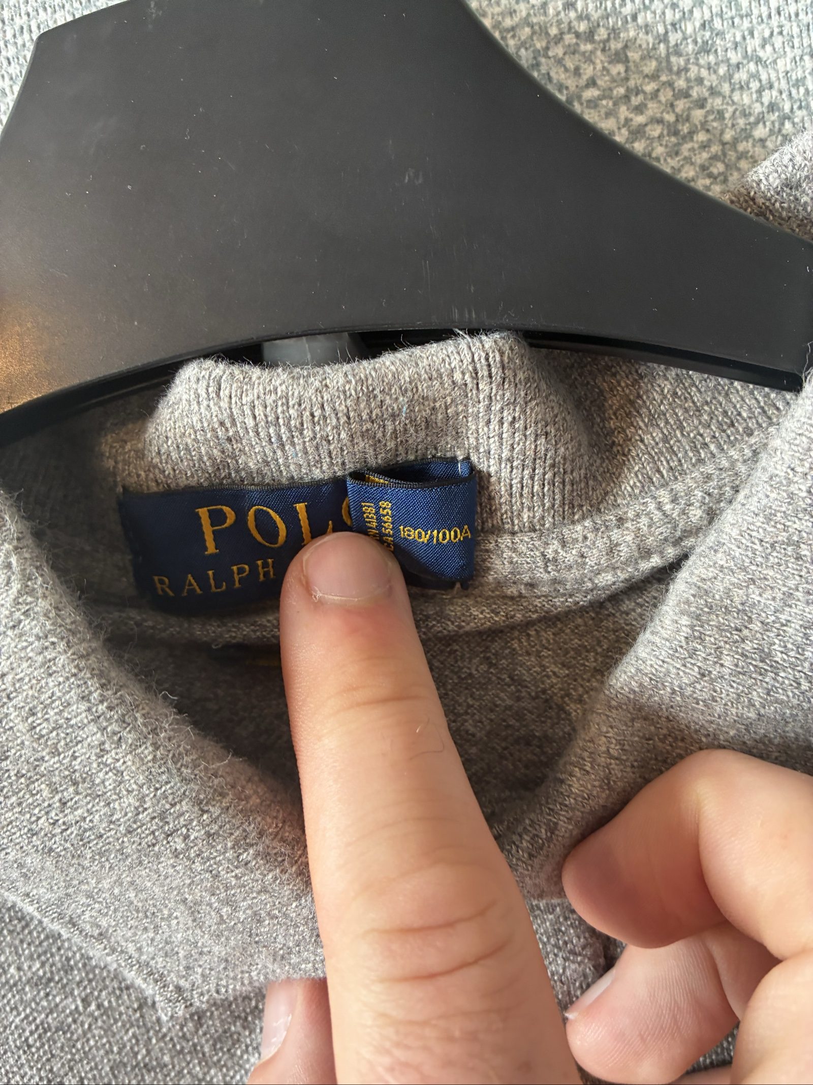 Polo Ralph Lauren Men's Grey Cotton Polo Shirt Large image 5