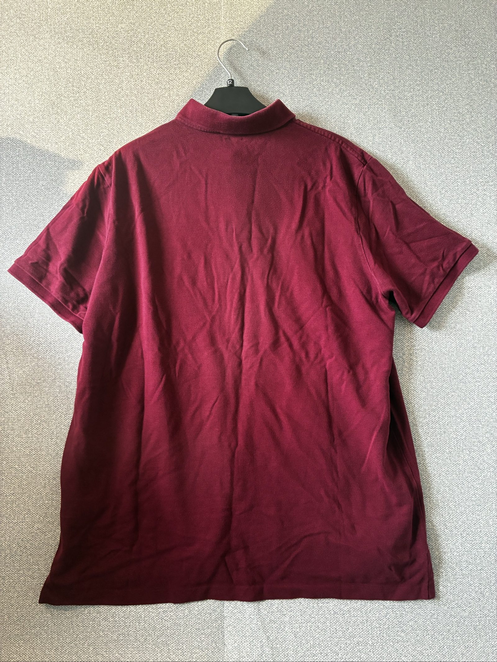 Polo Ralph Lauren Men's Burgundy Classic Fit Polo Shirt Large Cotton image 8