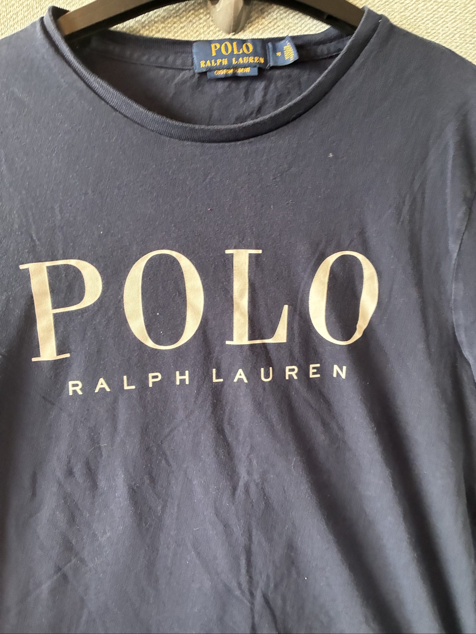 Polo Ralph Lauren Navy Blue Cotton Slim Fit T-Shirt Medium image 2