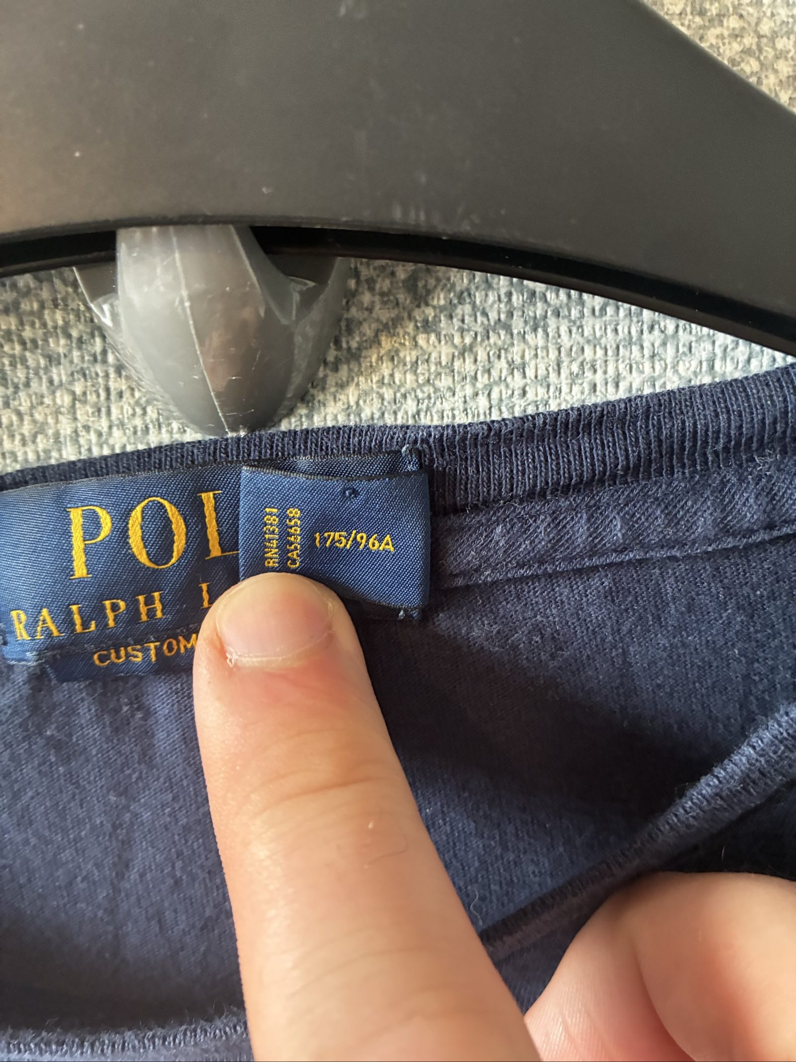 Polo Ralph Lauren Navy Blue Cotton Slim Fit T-Shirt Medium image 4