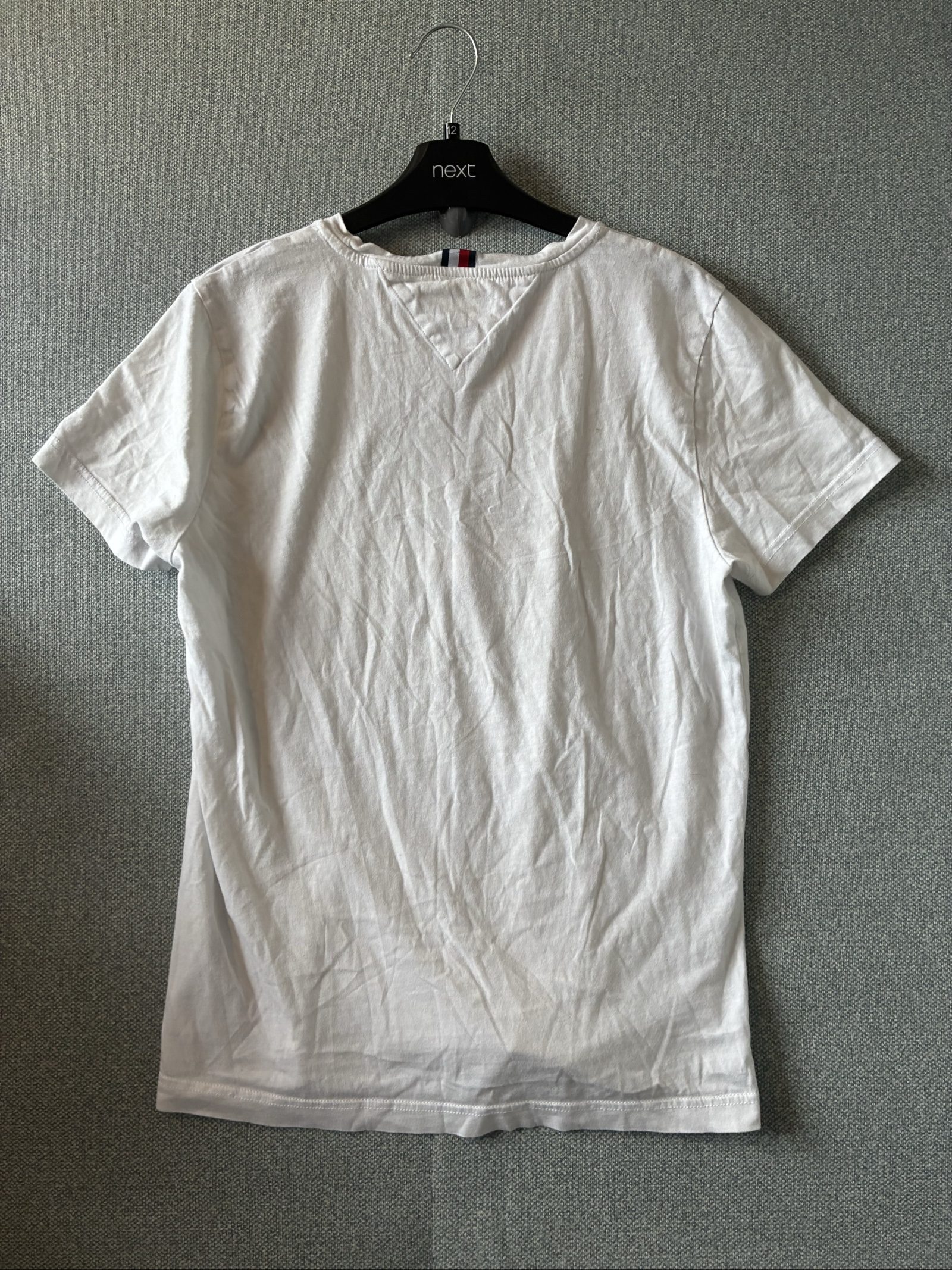 Tommy Hilfiger Men's White Organic Cotton Navigator Logo T-Shirt Medium image 6
